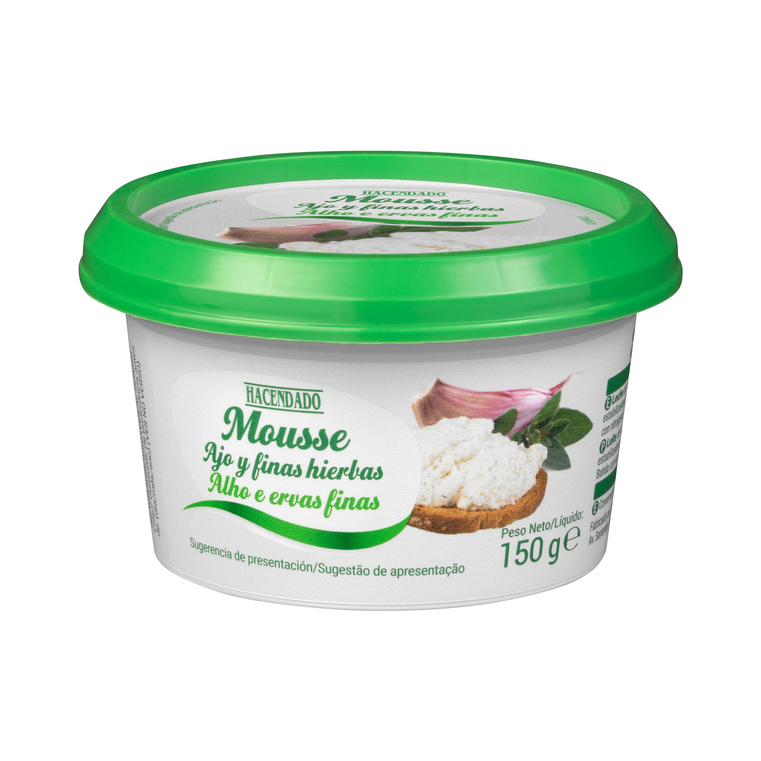 Mousse de queso de vaca con ajo y finas hierbas