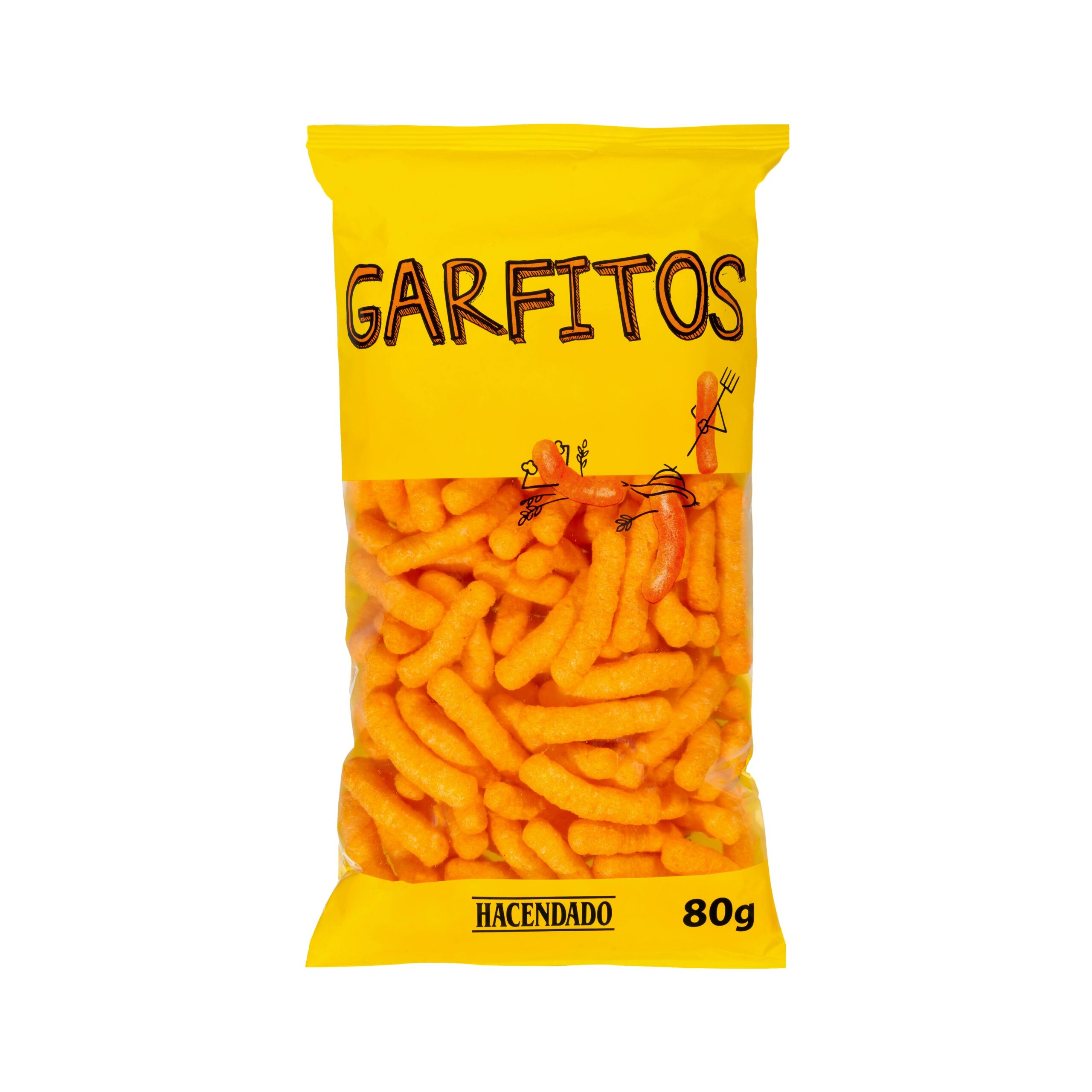 Garfitos de maíz sabor queso
