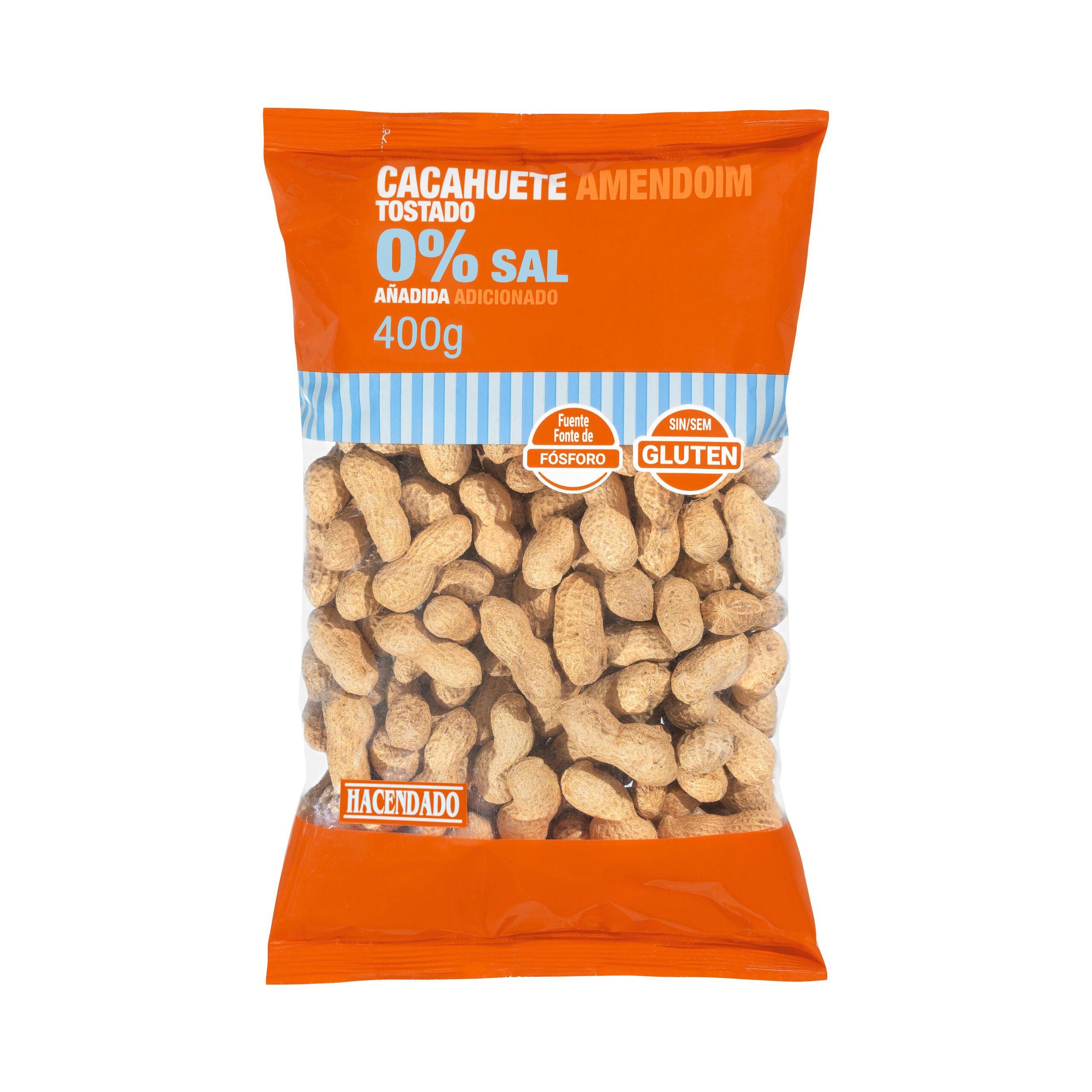 Cacahuete tostado 0% sal añadida