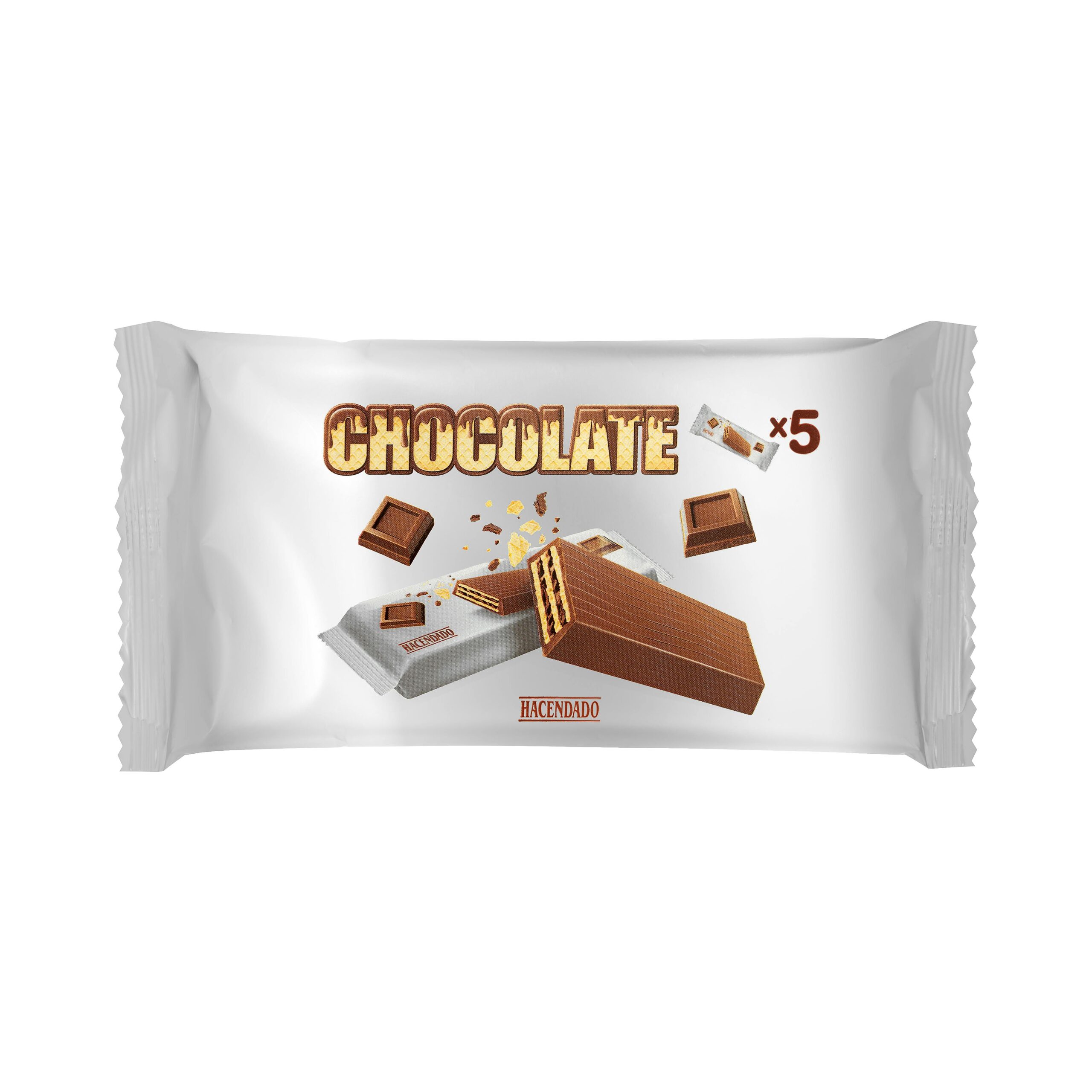 Barritas crujientes Hacendado recubiertas de chocolate con leche