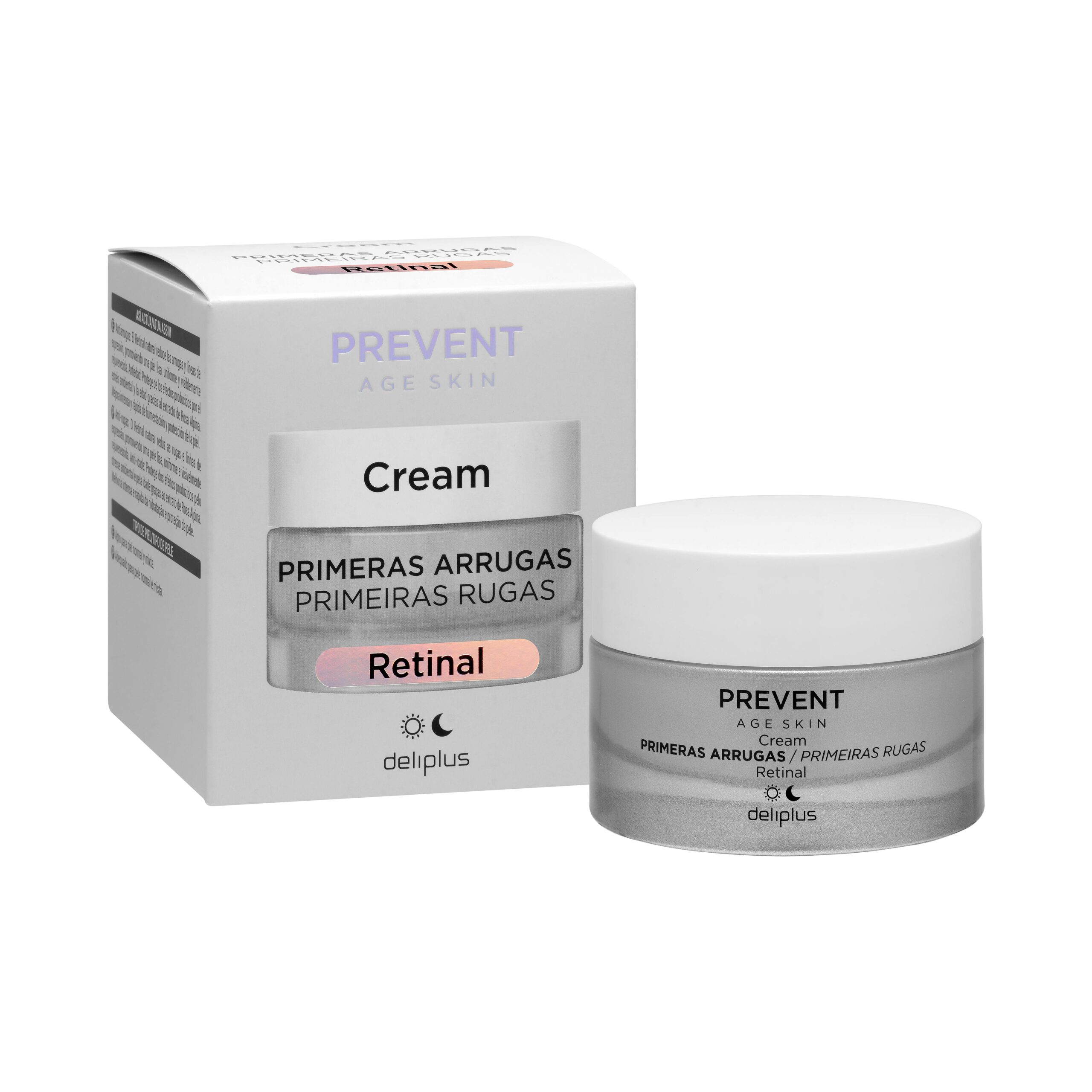 Crema facial Retinal primeras arrugas Prevent Age Skin Deliplus
