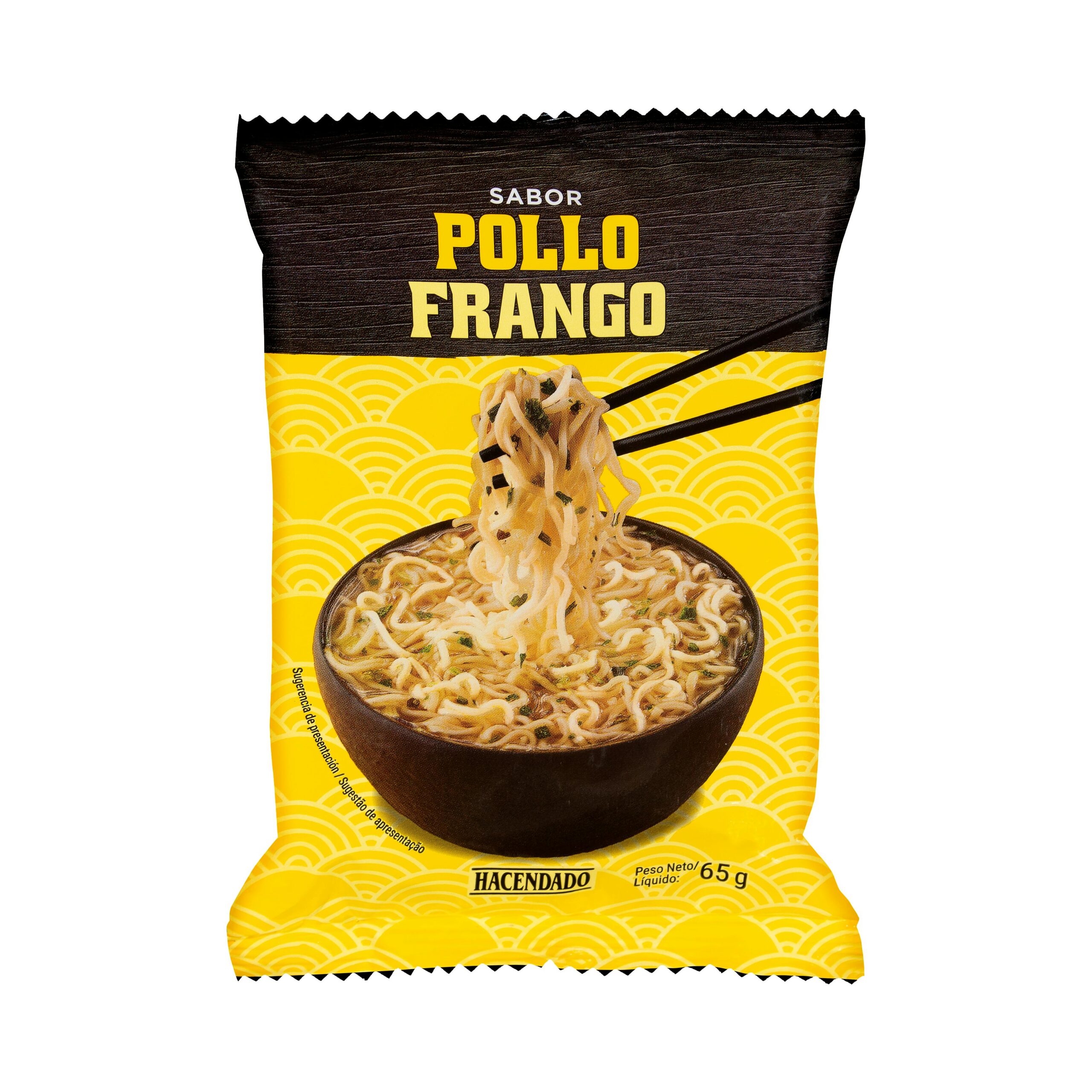 Fideos orientales sabor pollo Hacendado