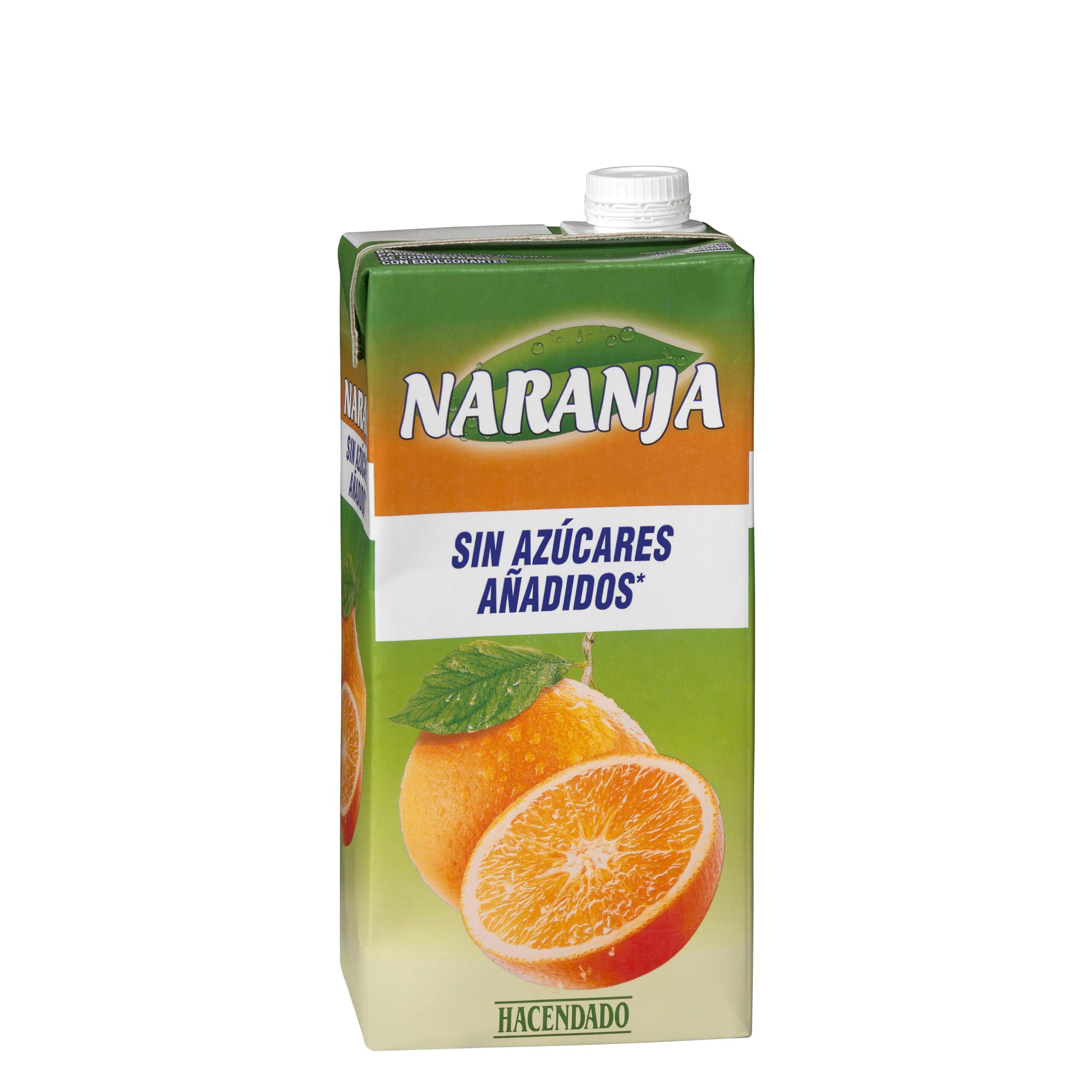 Bebida de naranja Hacendado sin azúcares añadidos