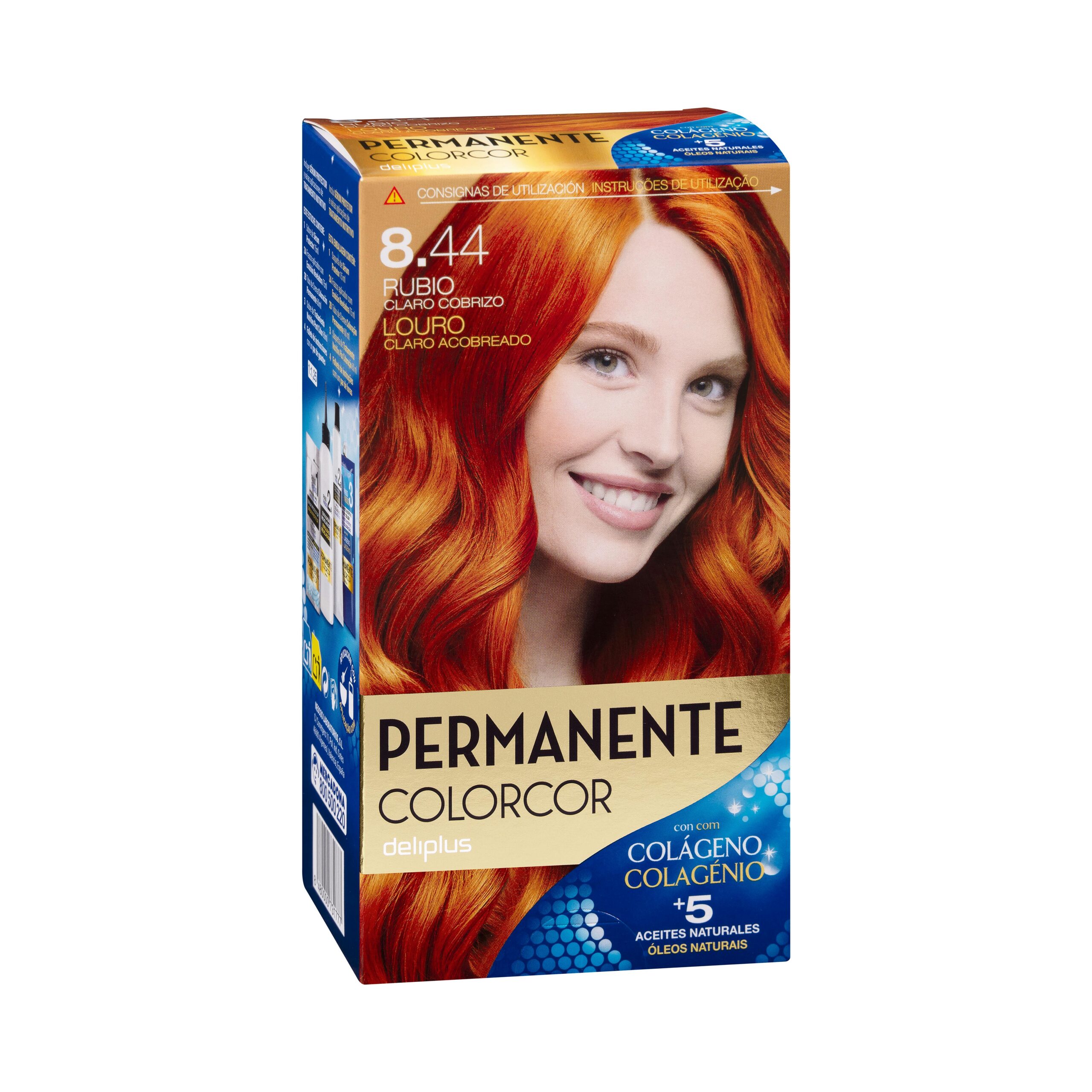 Coloración permanente 8.44 rubio claro cobrizo Deliplus