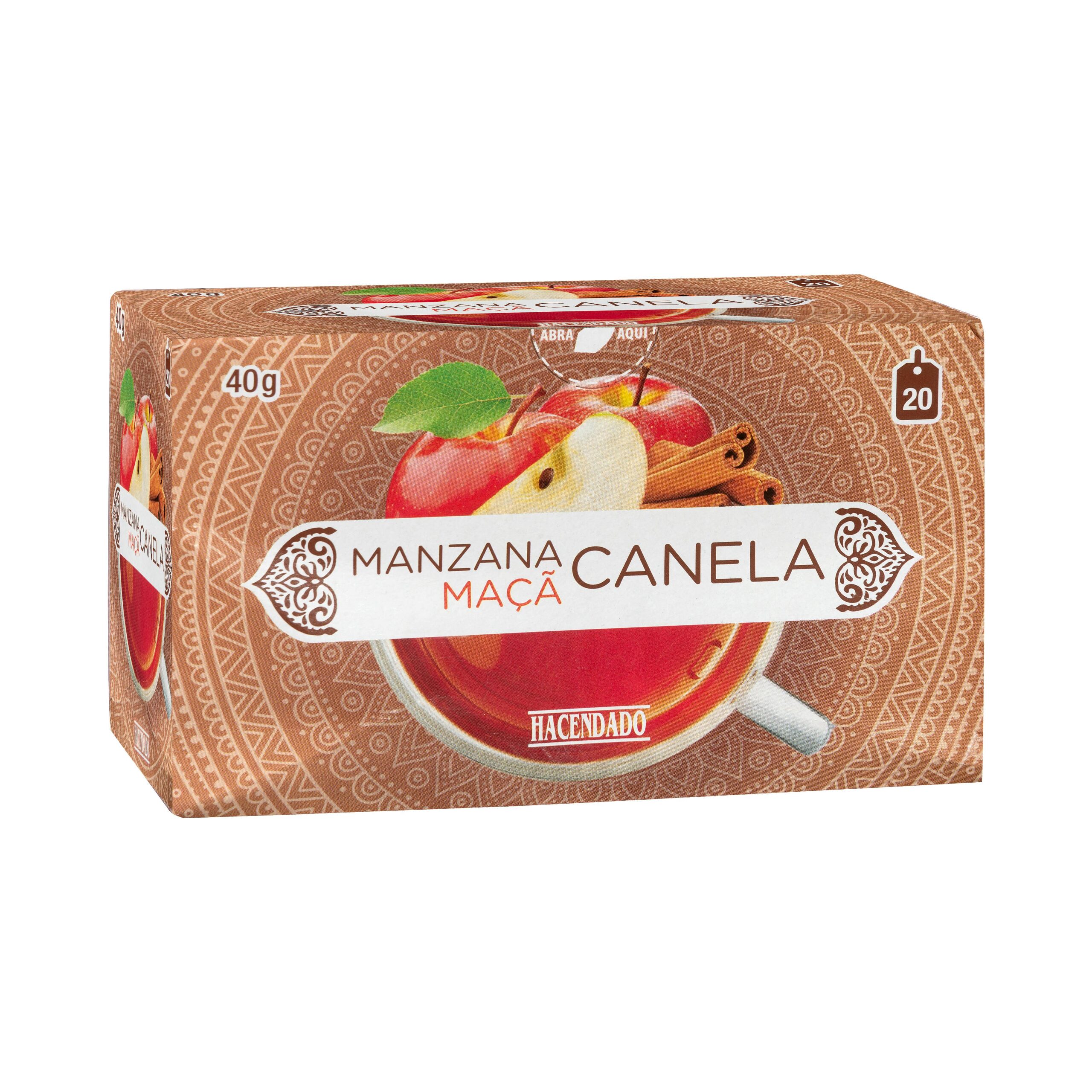 Infusión manzana y canela Hacendado