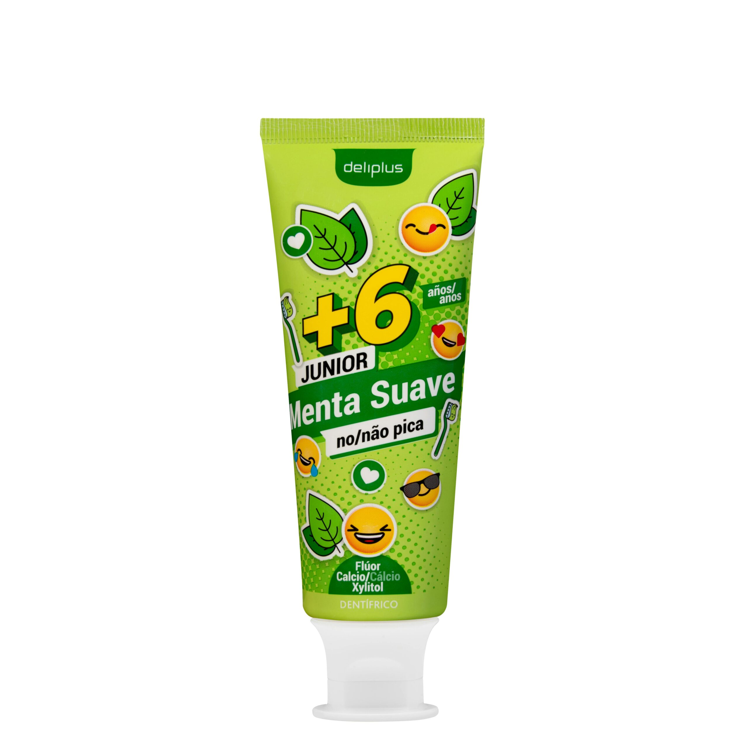Dentífrico infantil +6 años Deliplus menta suave