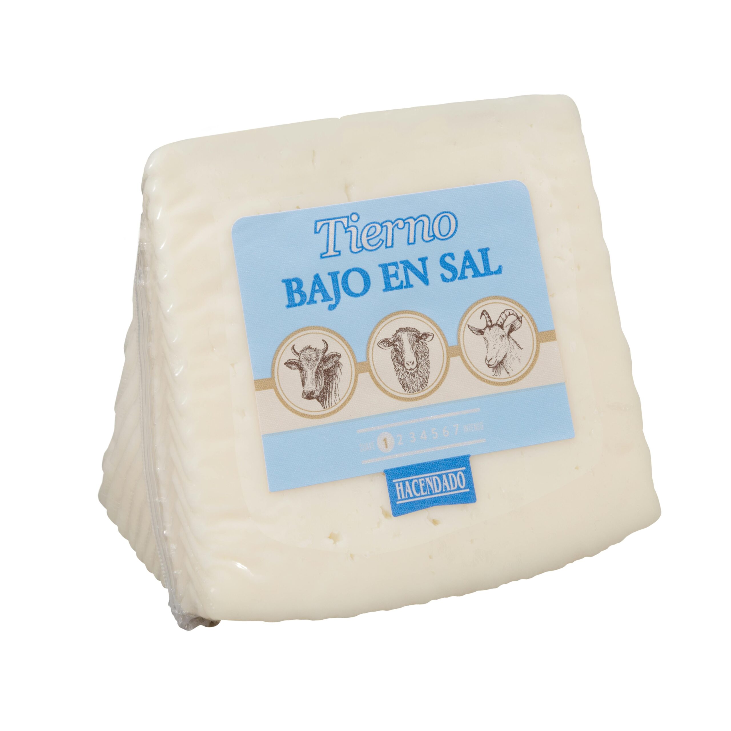 Queso tierno bajo en sal mezcla