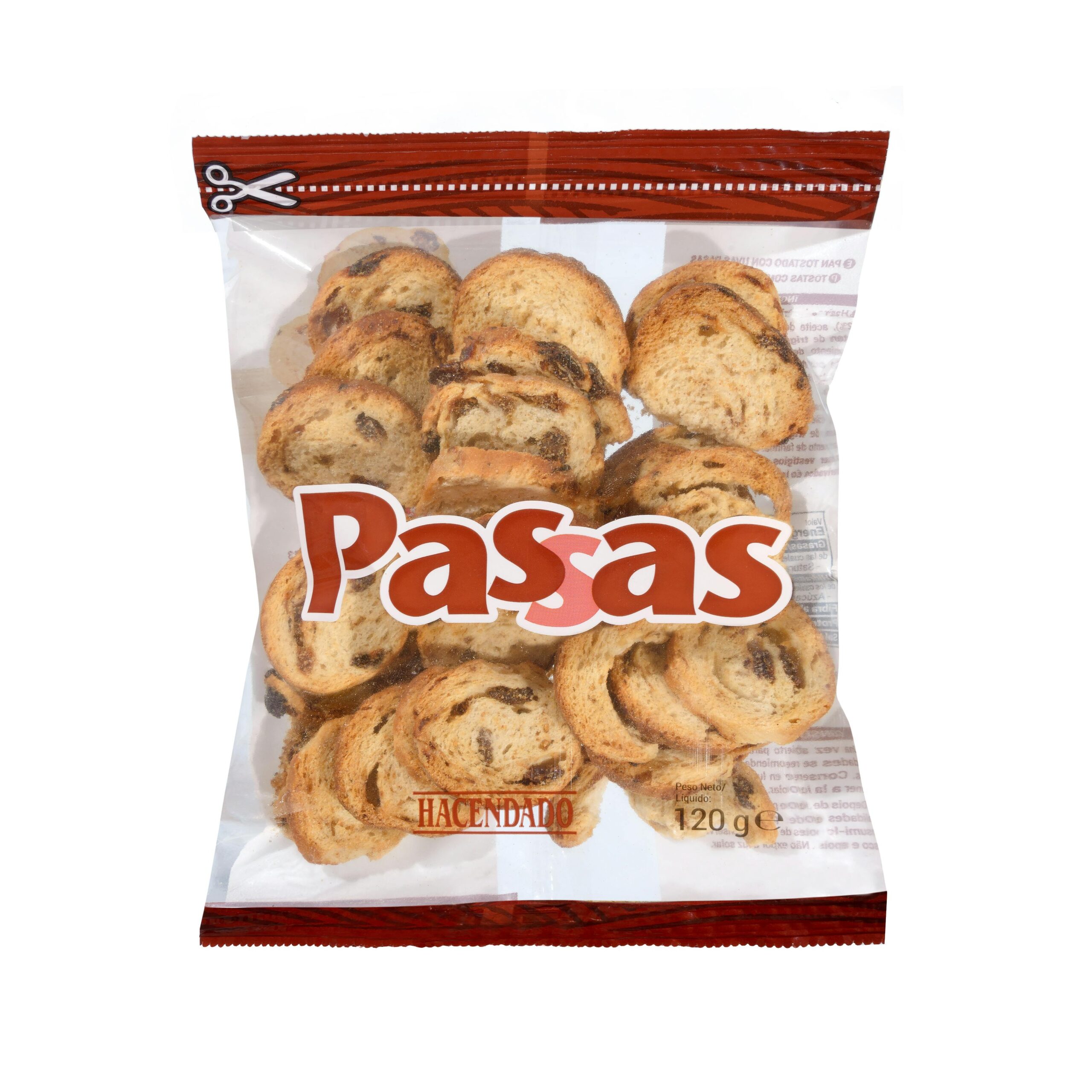 Pan tostado pasas Hacendado