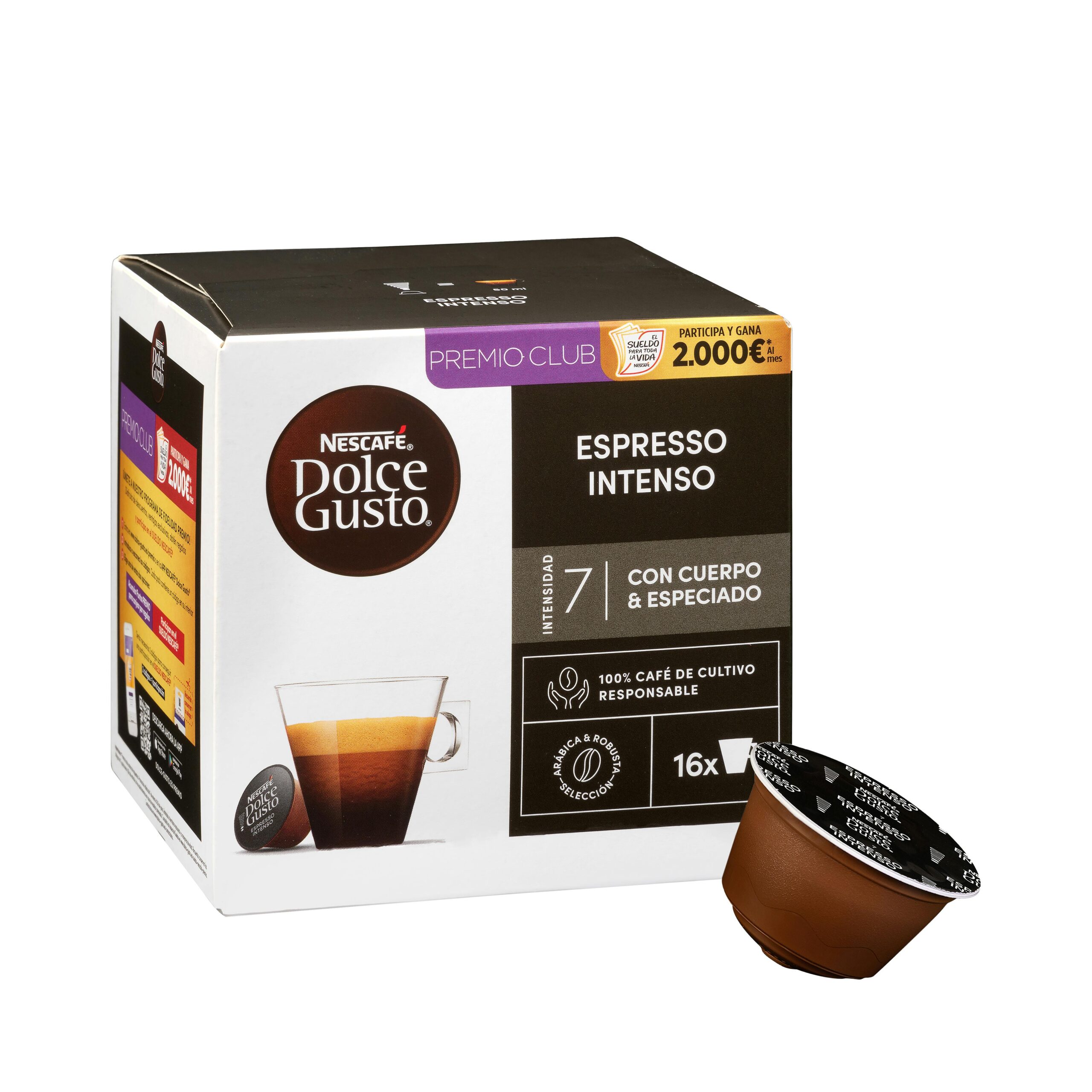 Café en cápsula espresso intenso Dolce Gusto
