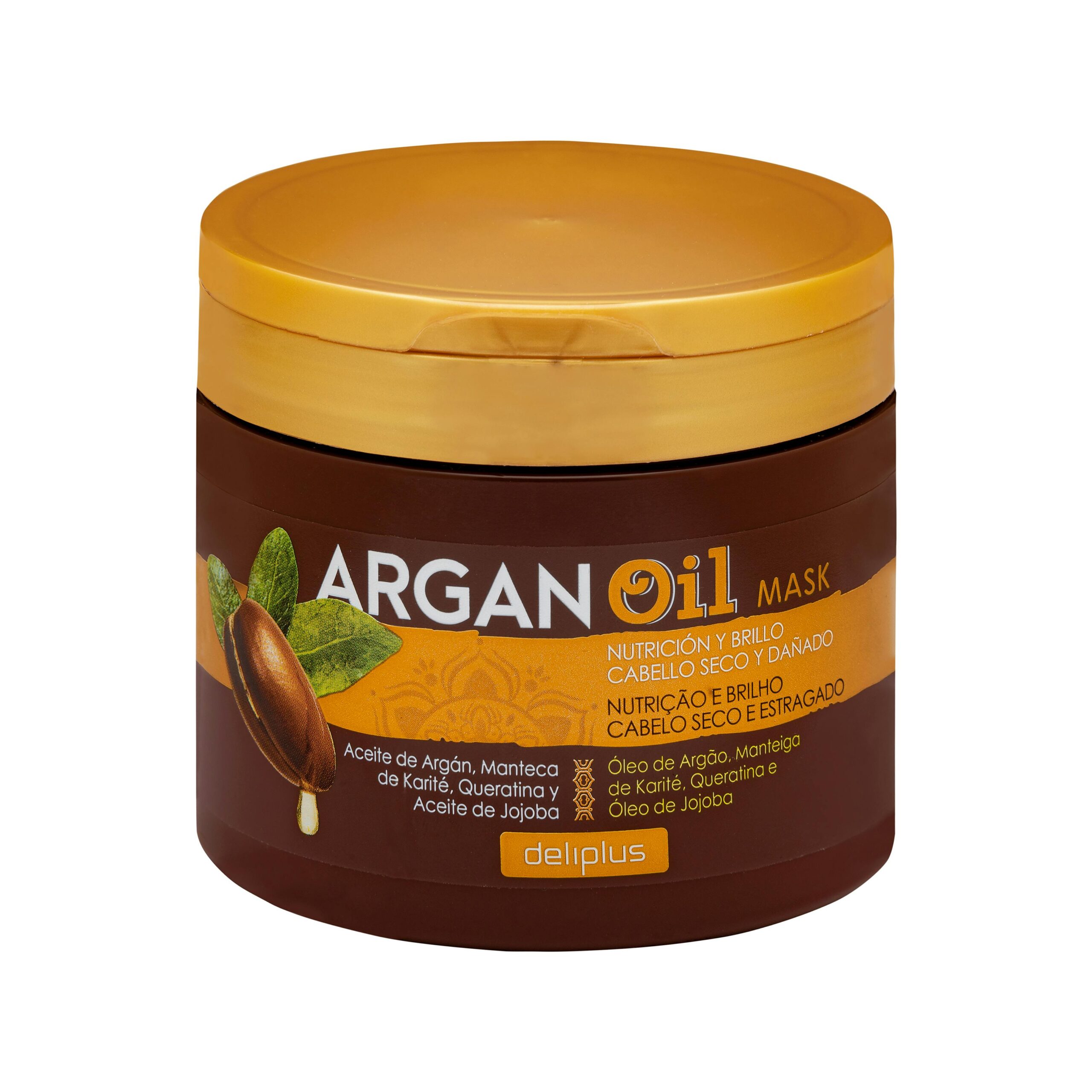 Mascarilla Argan Oil Deliplus cabello seco y dañado