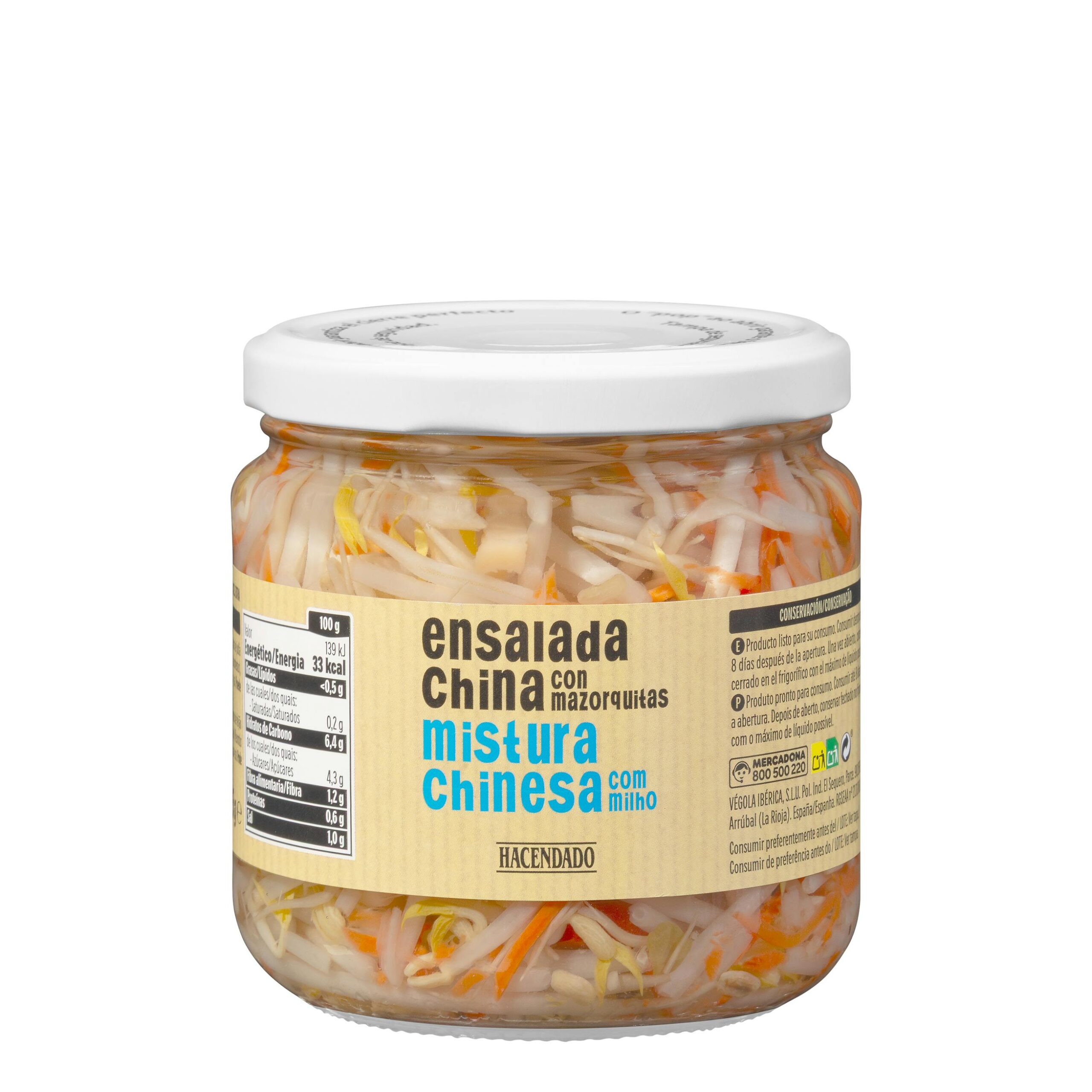 Ensalada china Hacendado con mazorquitas