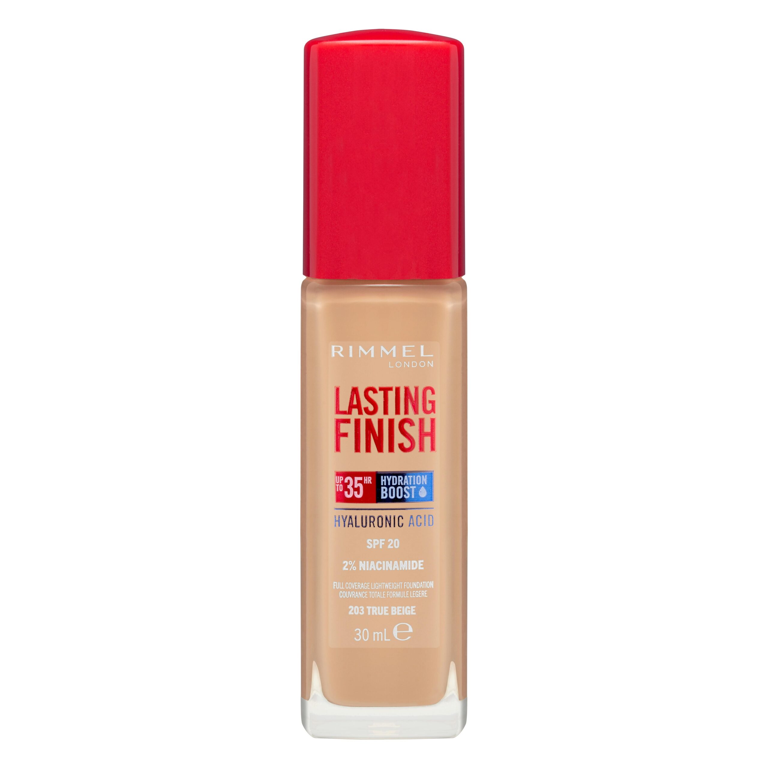 Maquillaje fluido Lasting Finish Rimmel London 203 True beige