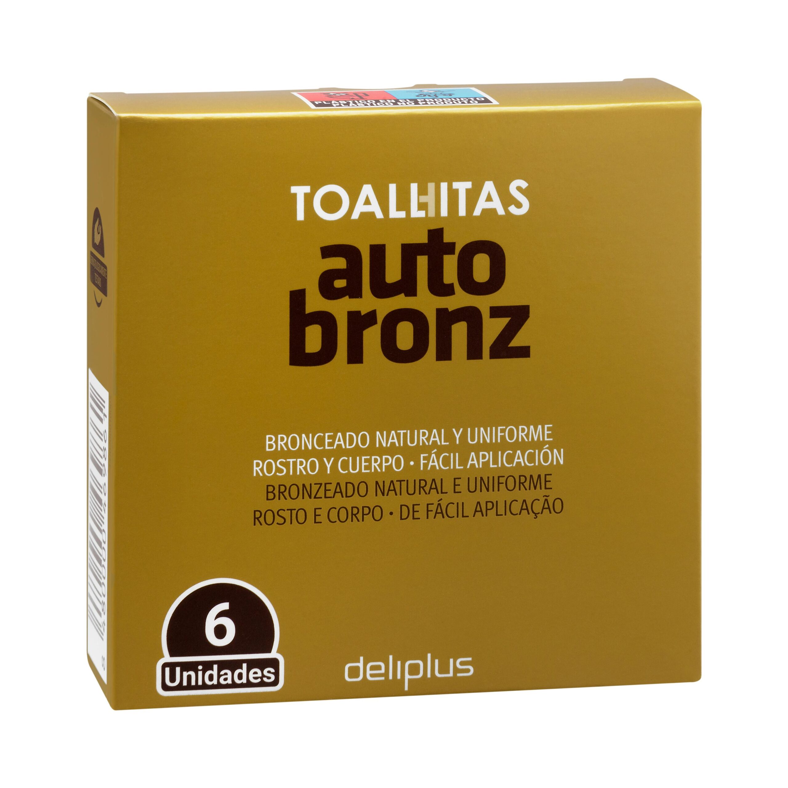 Toallitas rostro y cuerpo autobronceadoras Deliplus monodosis