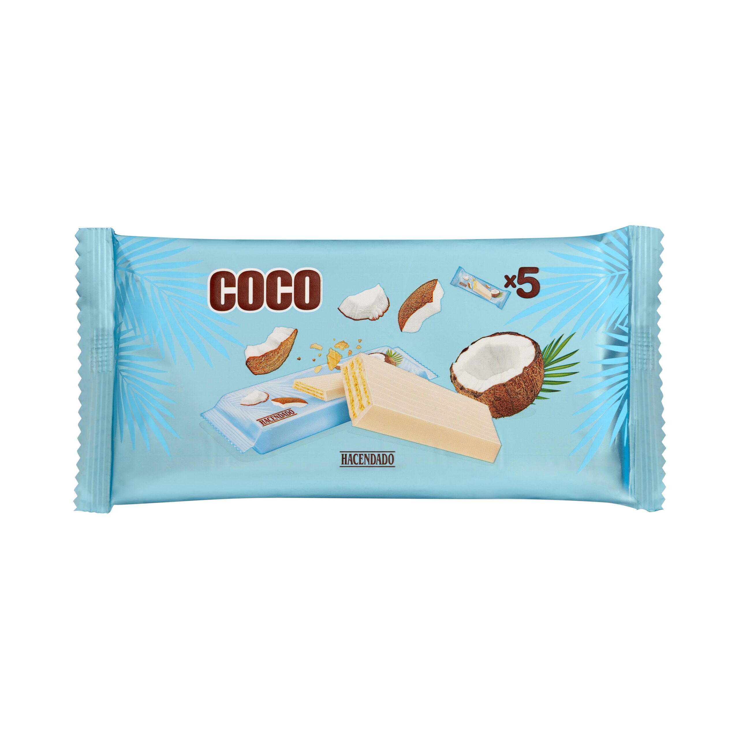 Barritas crujientes Hacendado recubiertas de coco