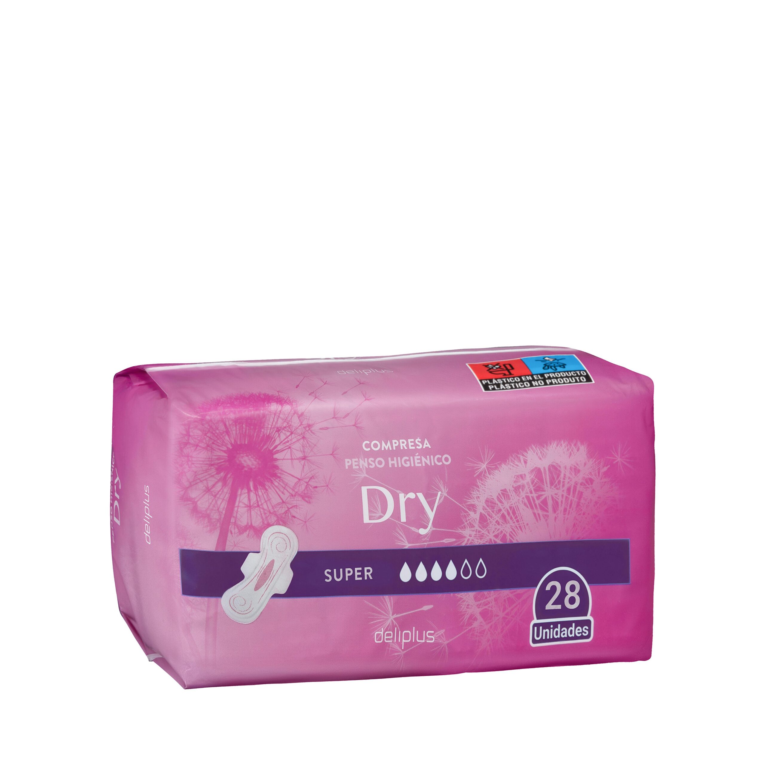 Compresa con alas super Deliplus Dry