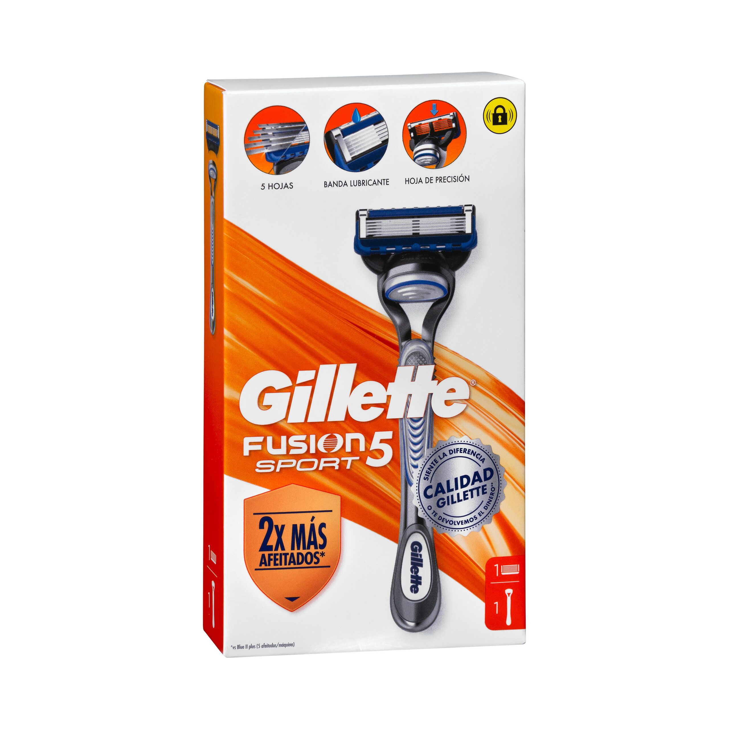 Maquinilla de afeitar recargable Gillette Fusion Sport 5 hojas