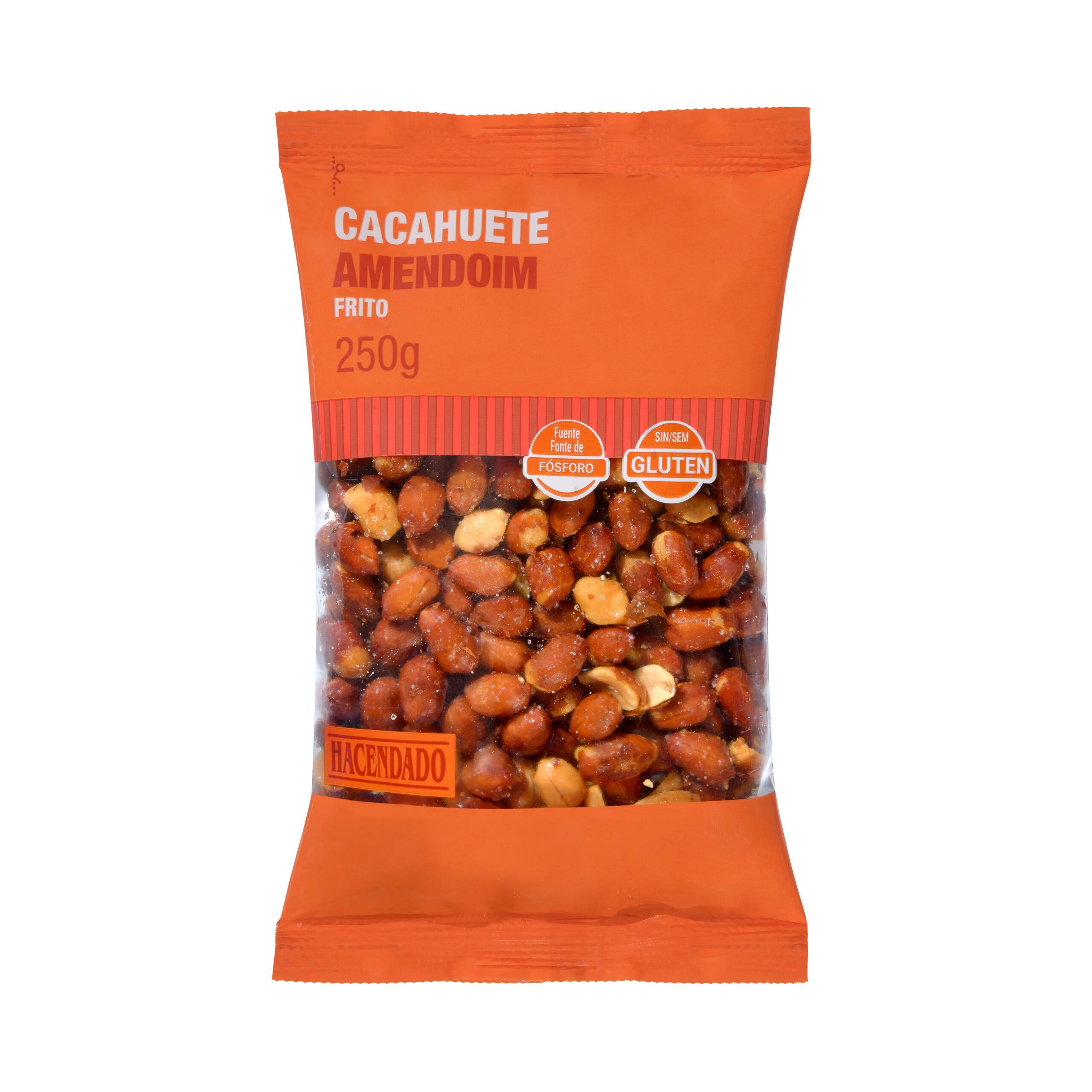 Cacahuete frito y salado con piel