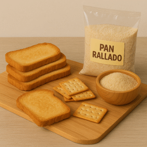 Pan tostado y rallado