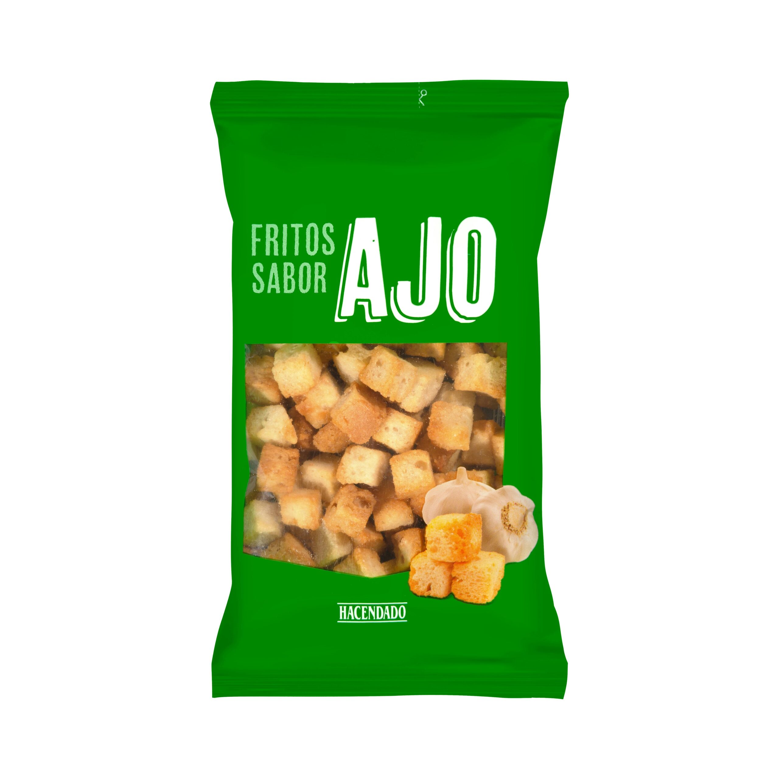 Picatostes fritos con ajo Hacendado