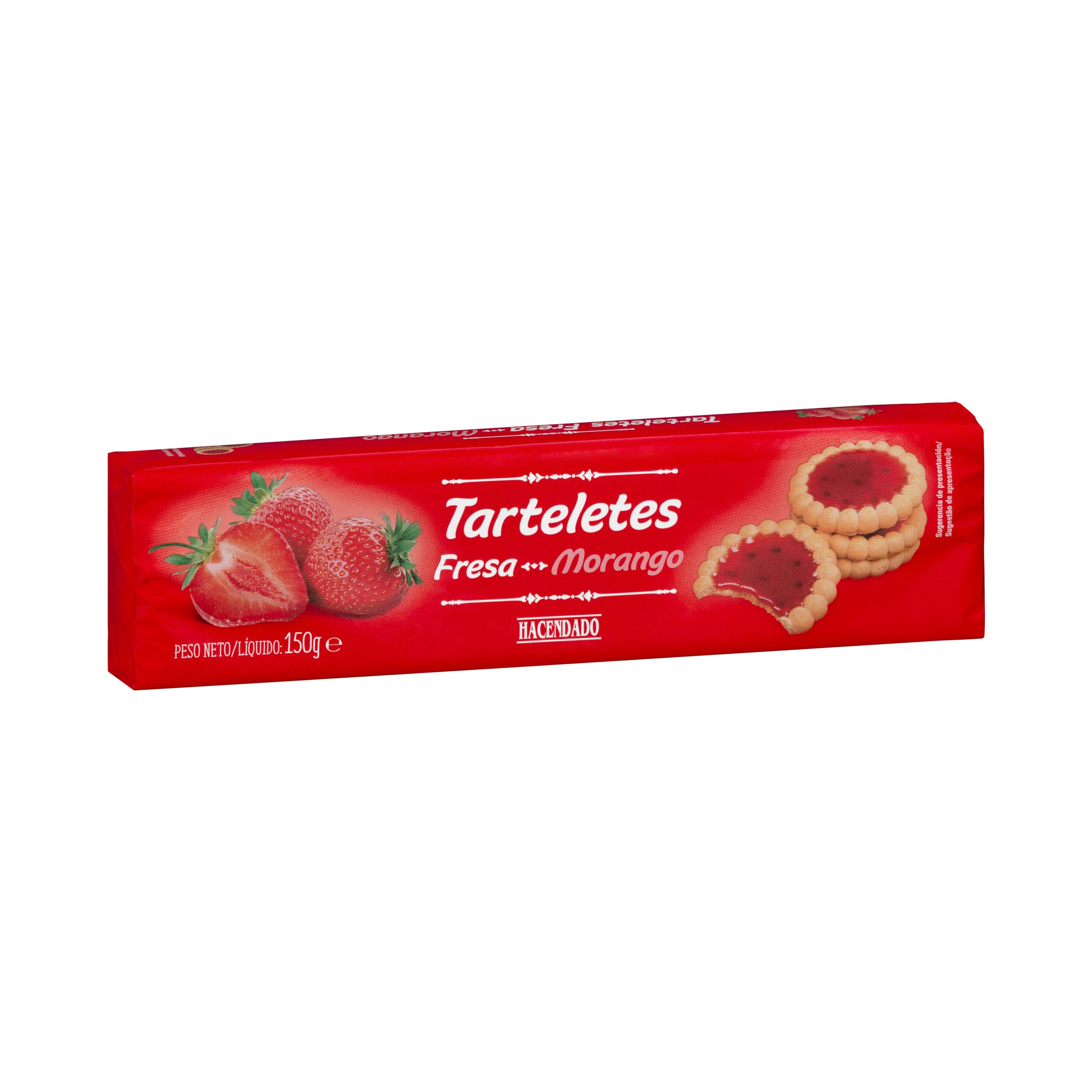 Tartaletas con relleno de fresa Hacendado