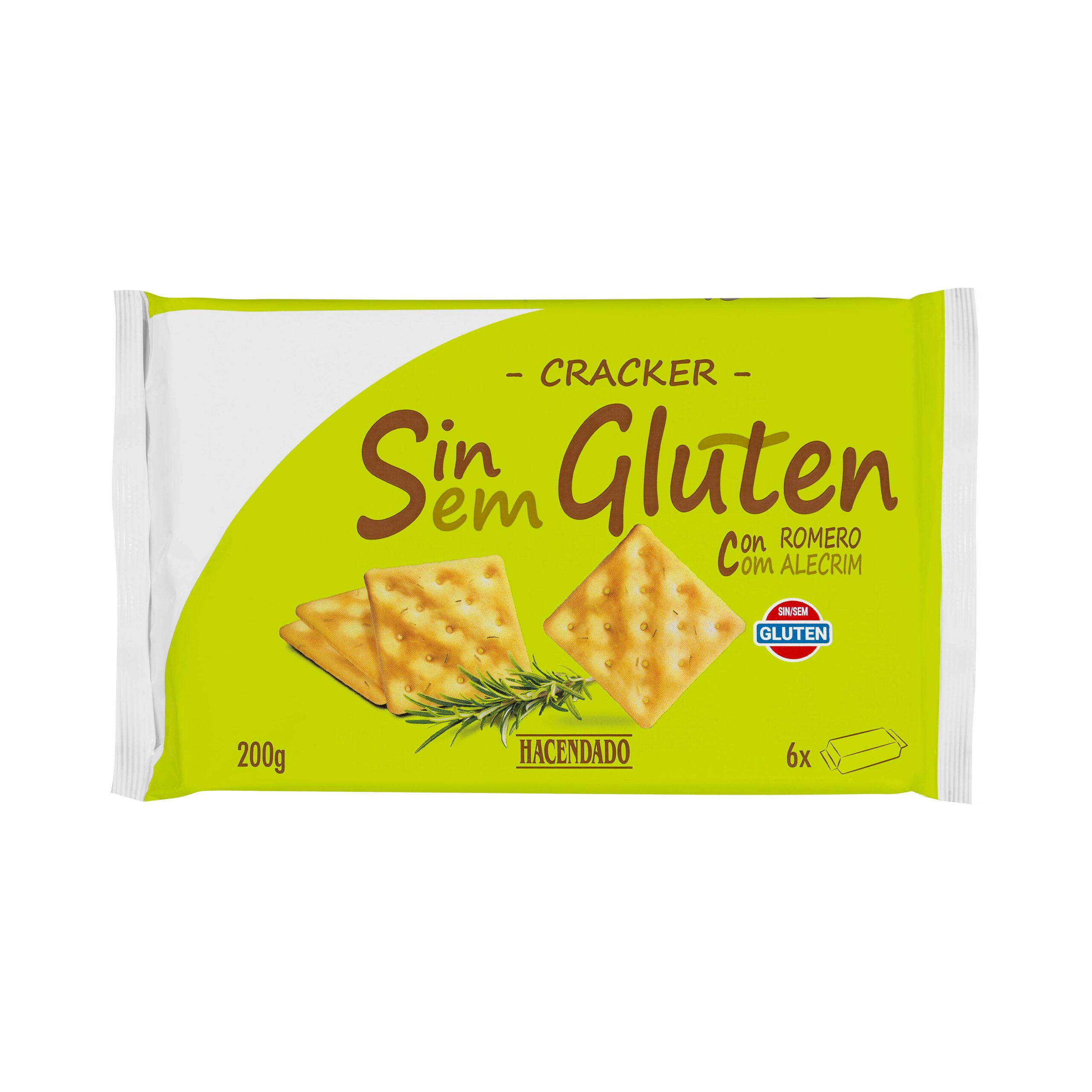 Crackers sin gluten Hacendado con romero