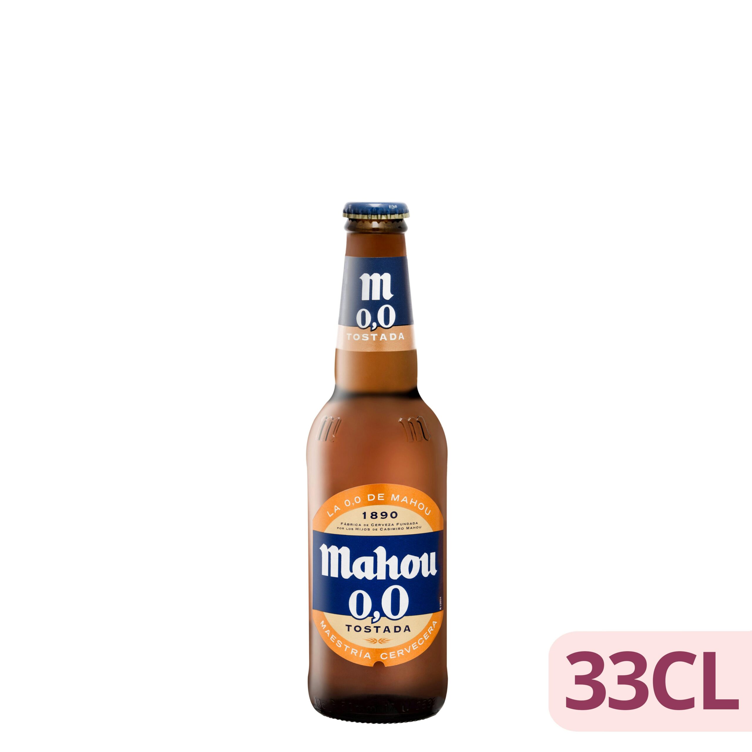 Cerveza 0,0% sin alcohol tostada Mahou