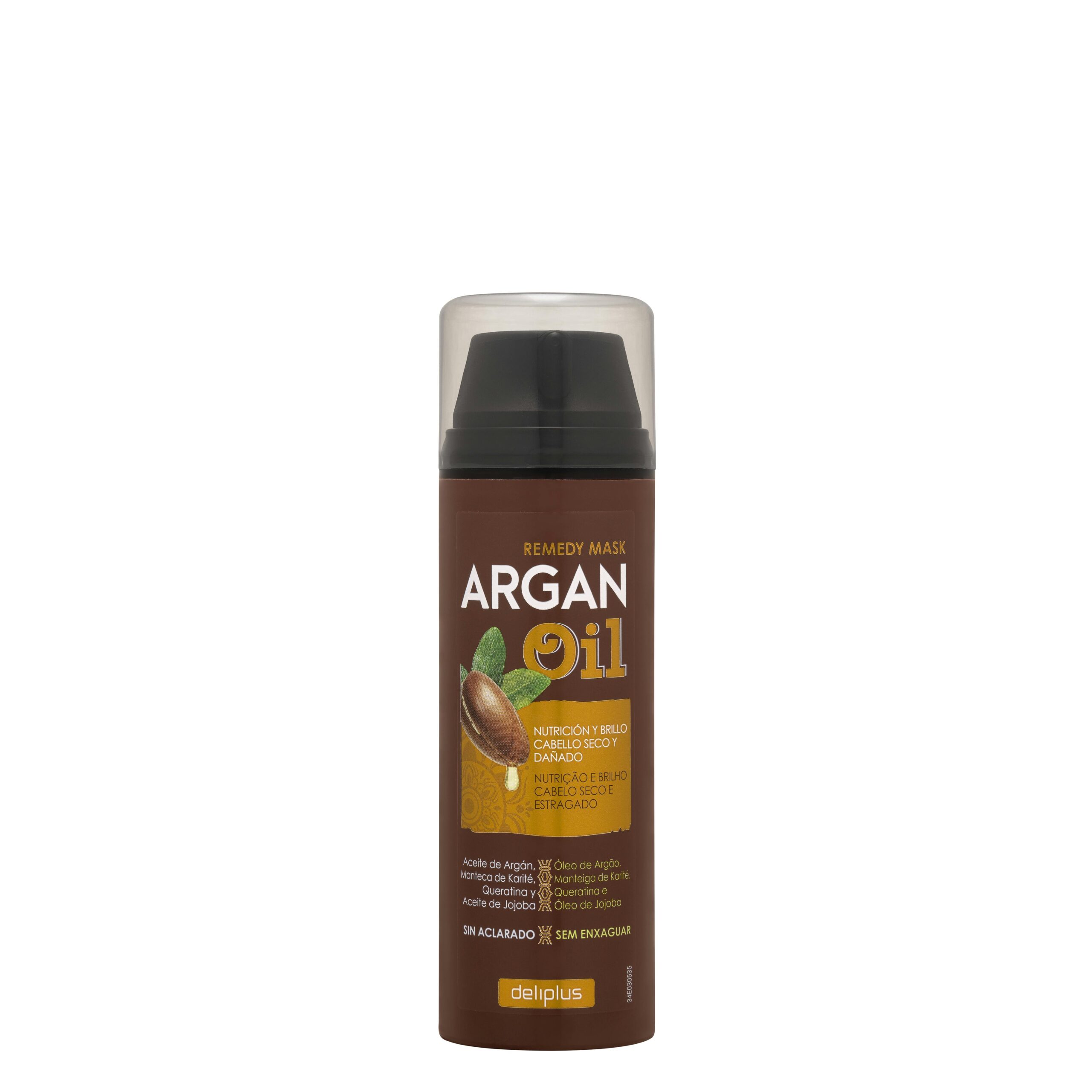 Mascarilla sin aclarado Argan Oil Deliplus cabello seco y dañado