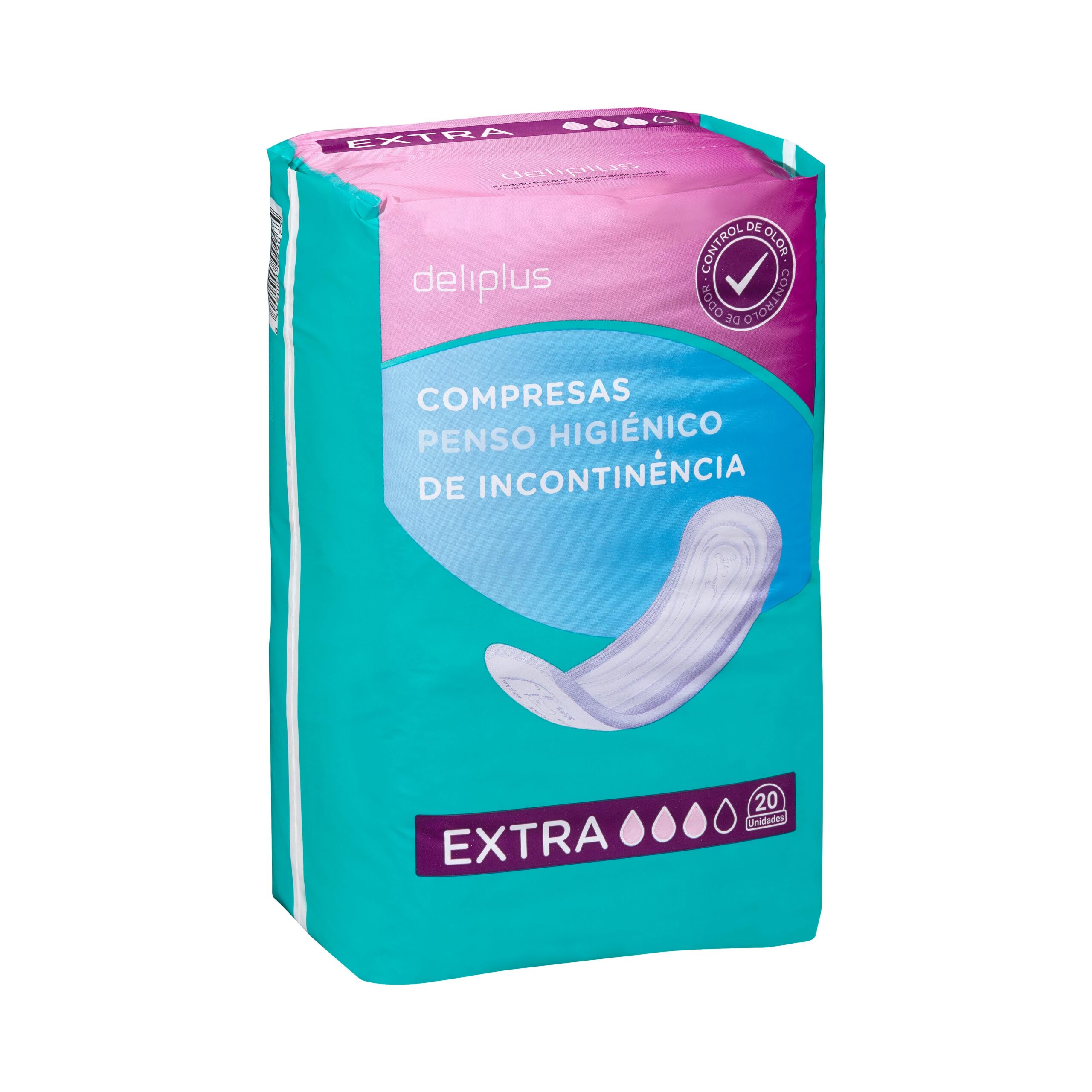 Compresa sin alas de incontinencia Deliplus Extra