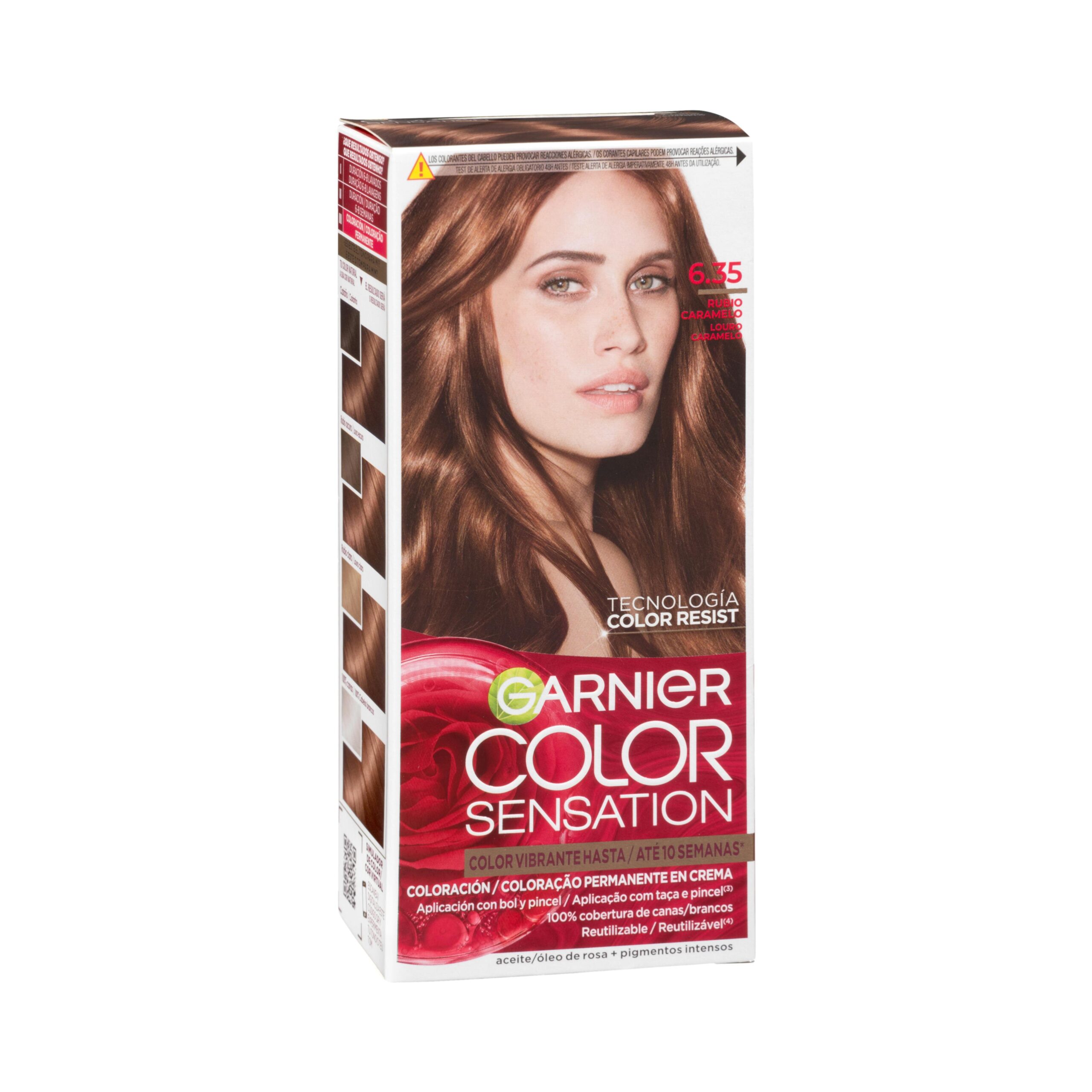 Coloración permanente Garnier 6.35 rubio caramelo