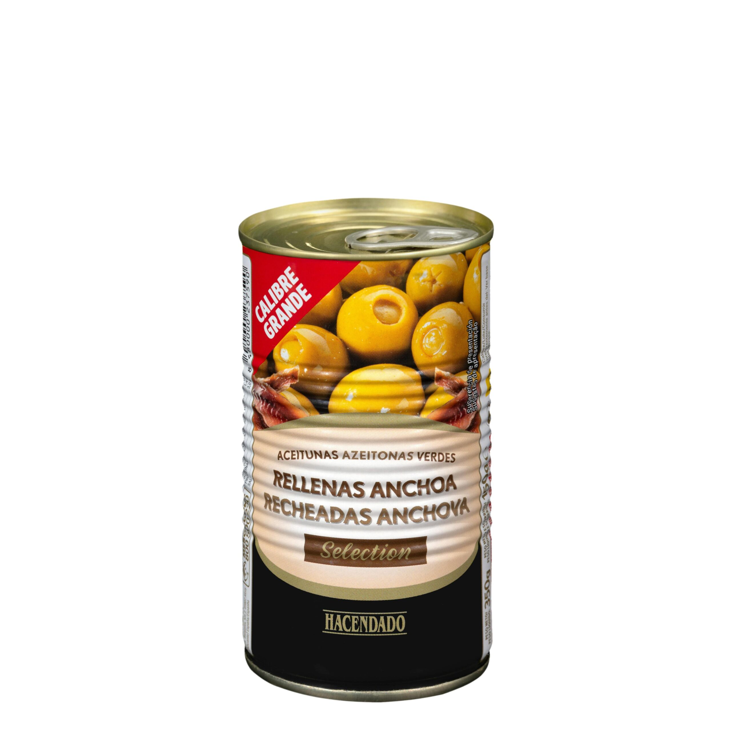 Aceitunas verdes rellenas de anchoa