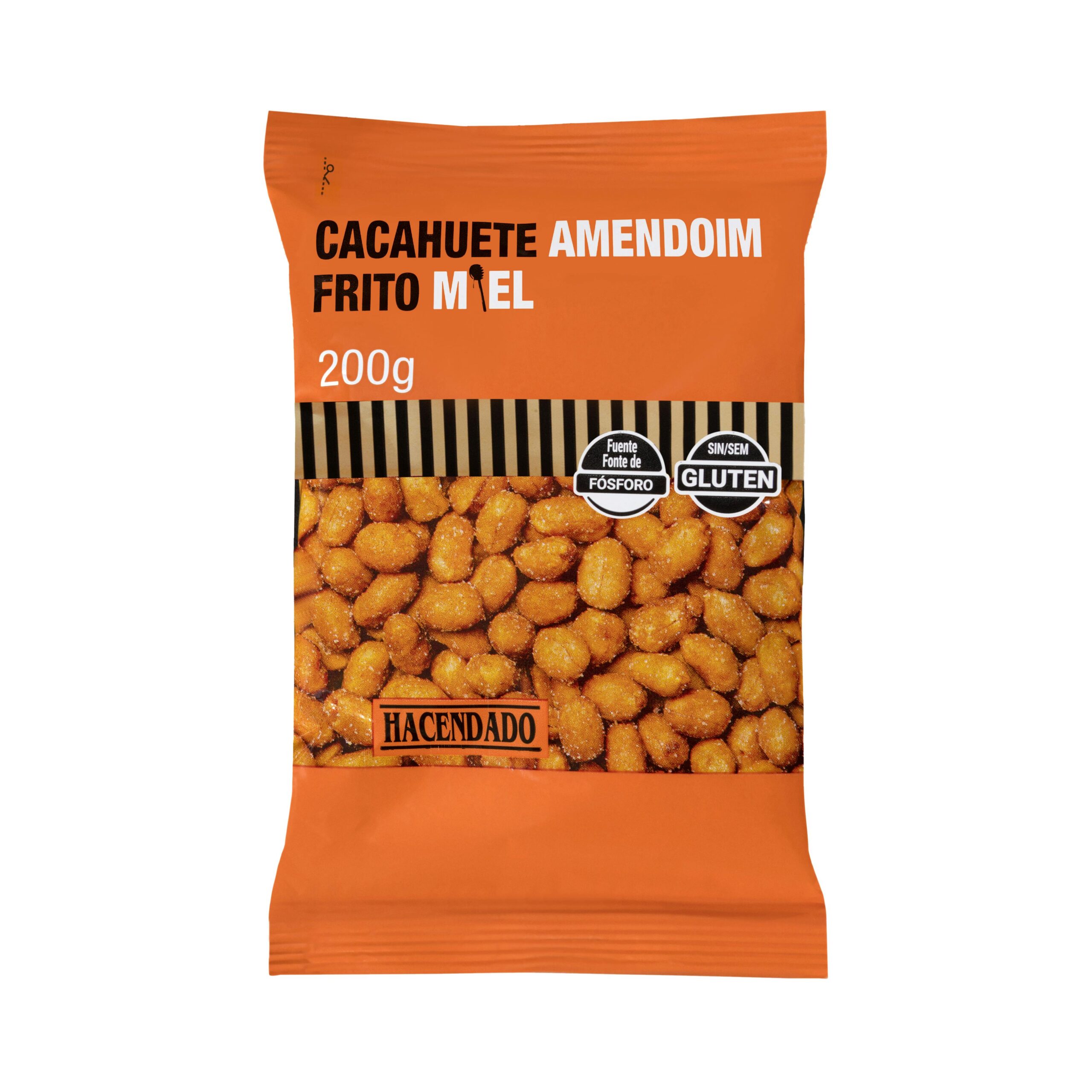 Cacahuete frito con miel