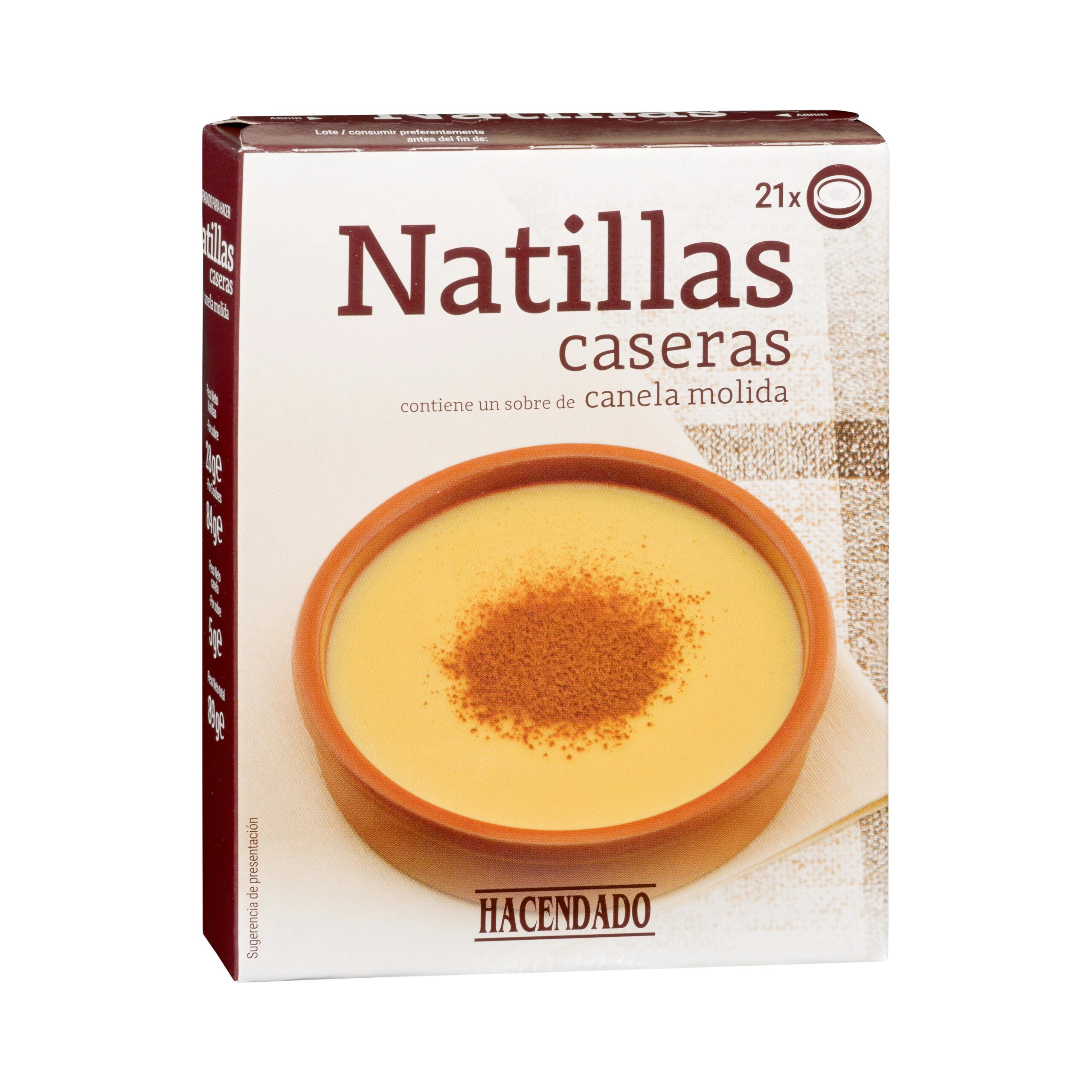Preparado en polvo natillas Hacendado