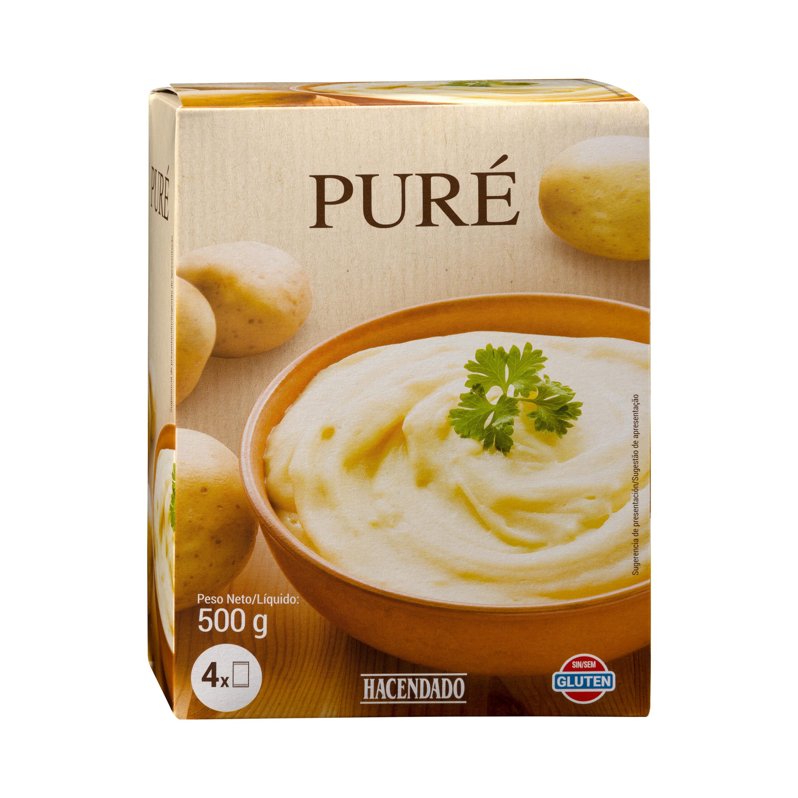 Puré de patatas Hacendado en copos