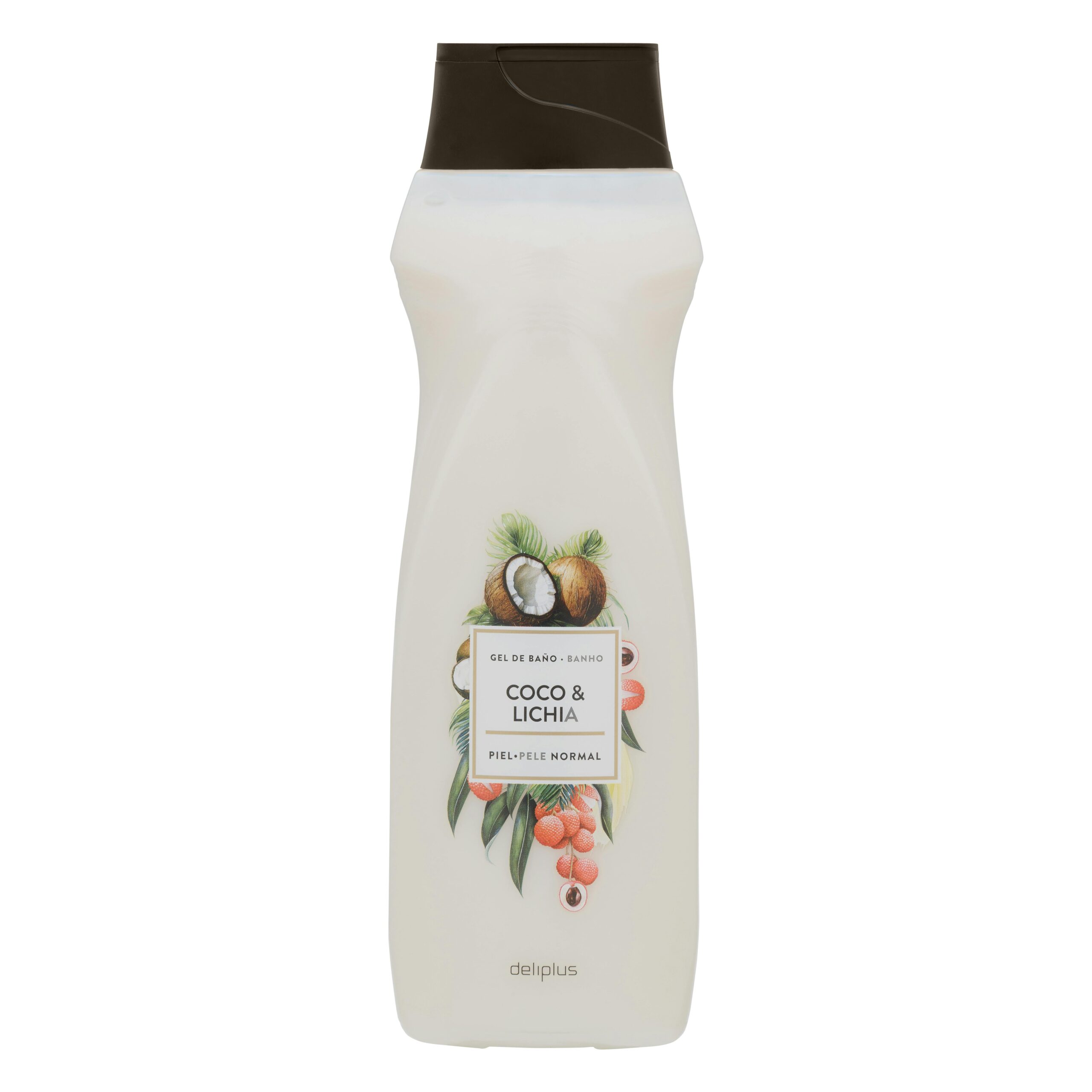 Gel de baño coco y lichi Deliplus piel normal