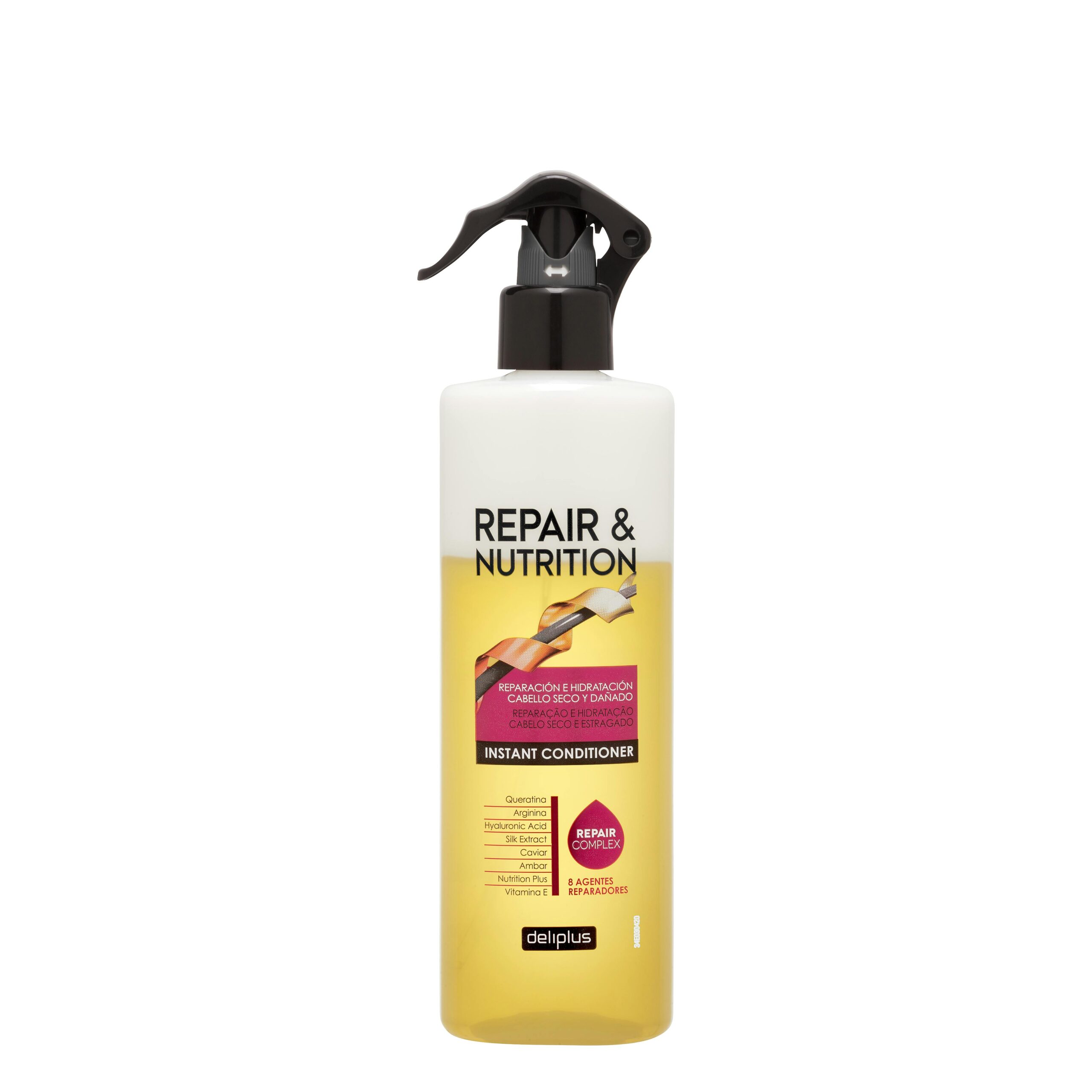 Acondicionador instantáneo Repair & Nutrition Deliplus cabello seco y dañado