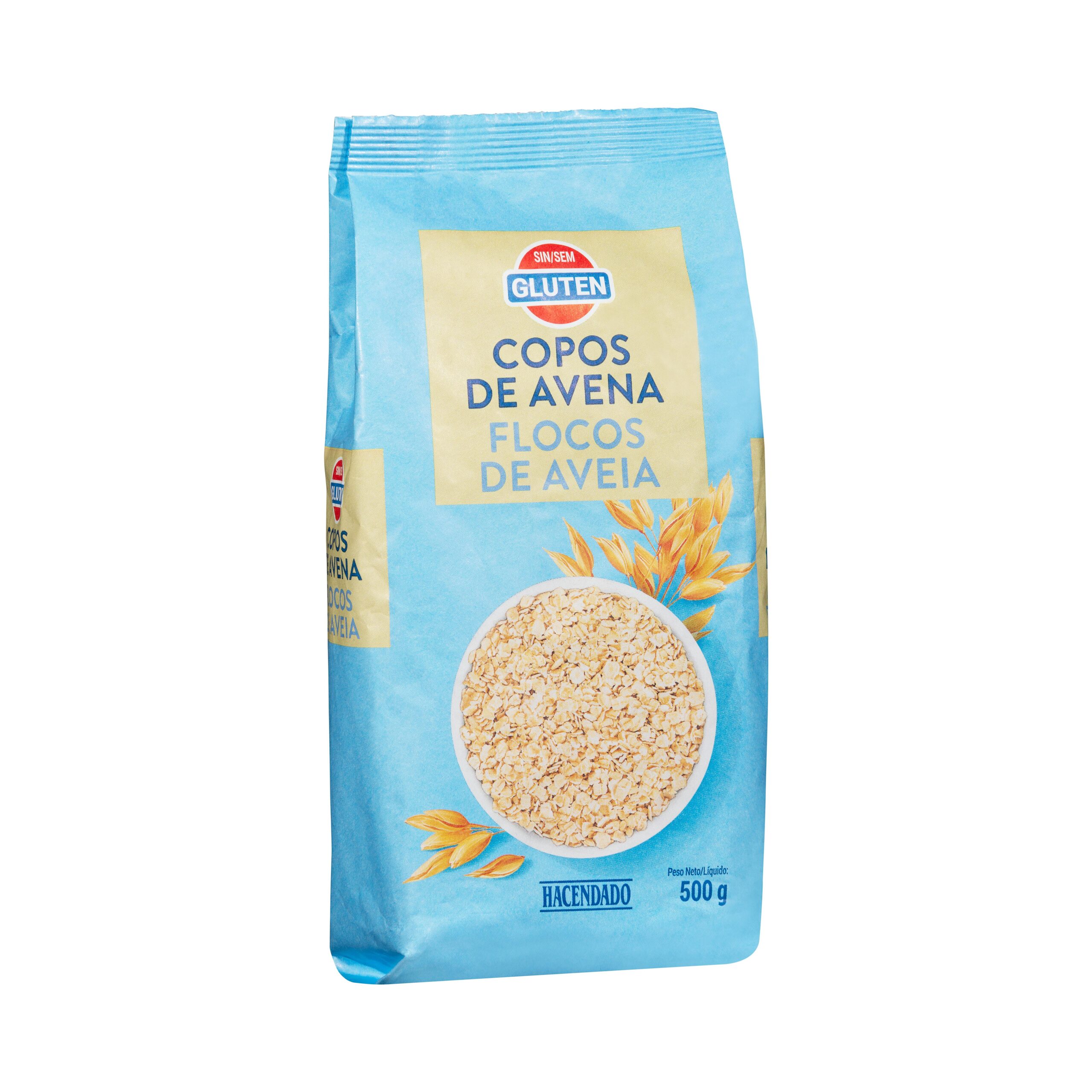 Copos de avena sin gluten Hacendado