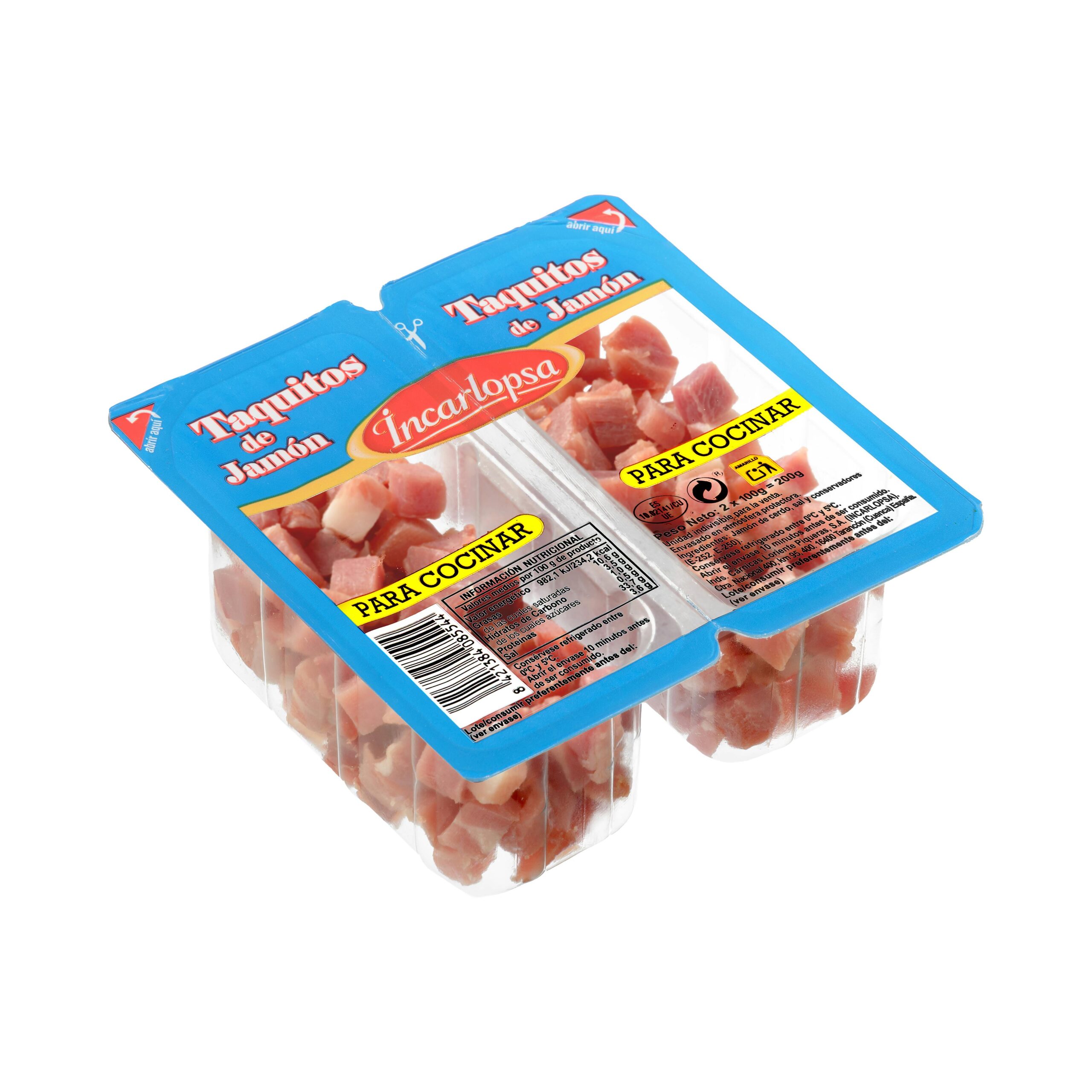 Taquitos de jamón Incarlopsa