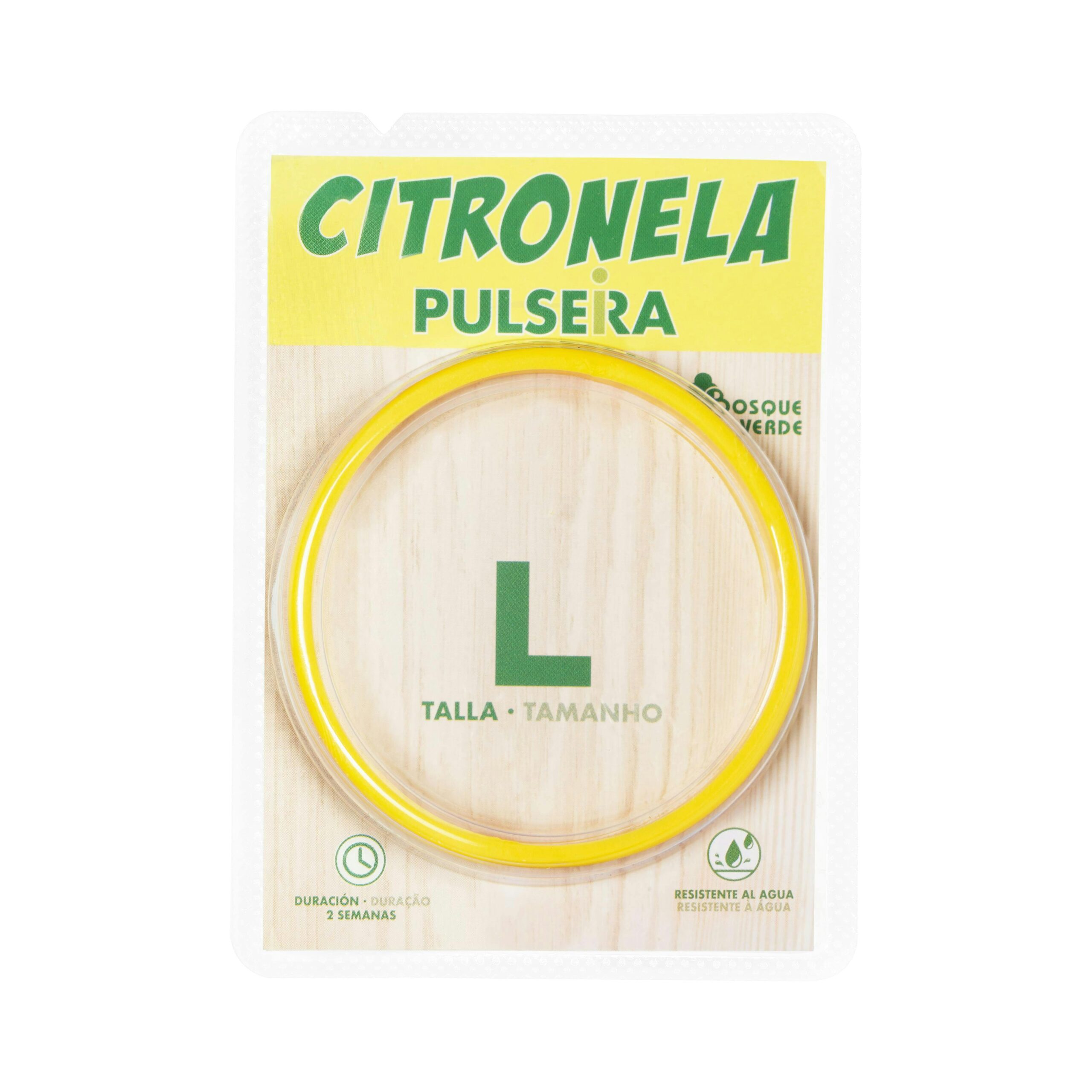 Pulsera de citronela talla L Bosque Verde