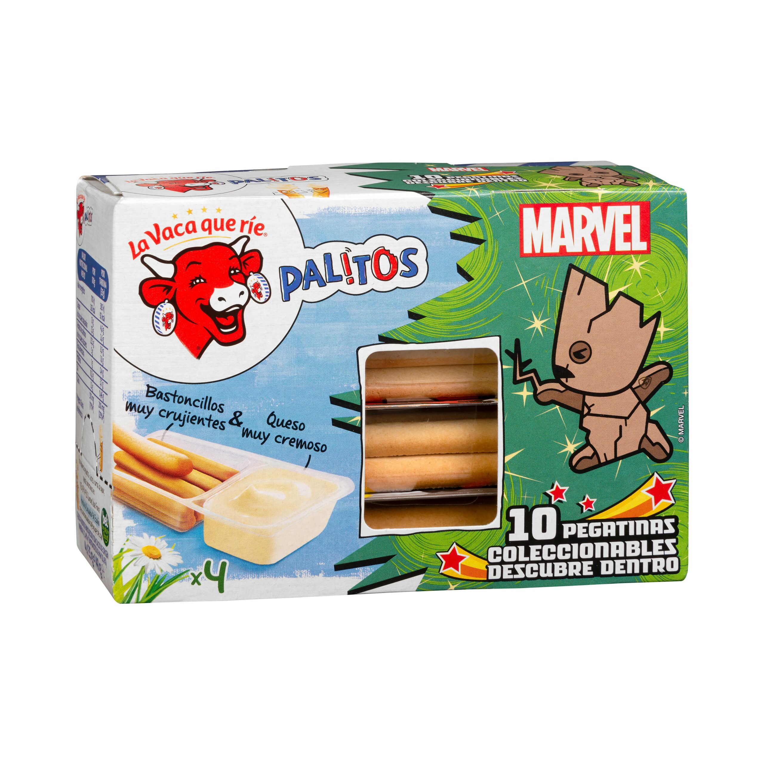 Queso fundido con palitos La vaca que ríe