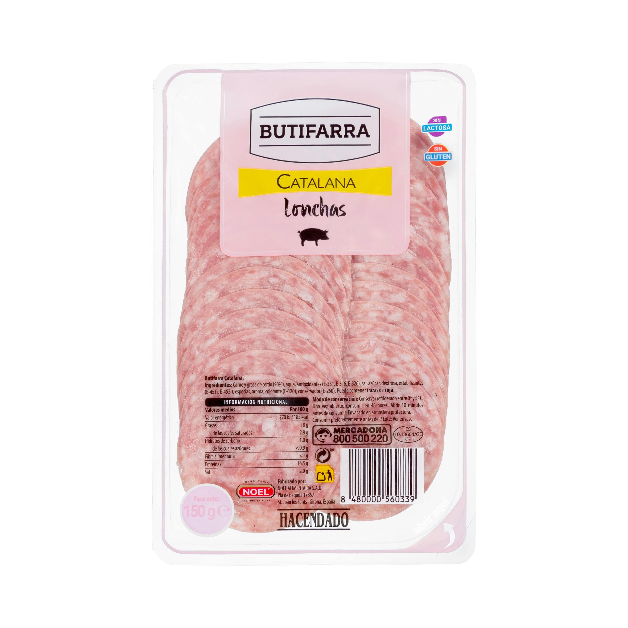 Butifarra catalana lonchas