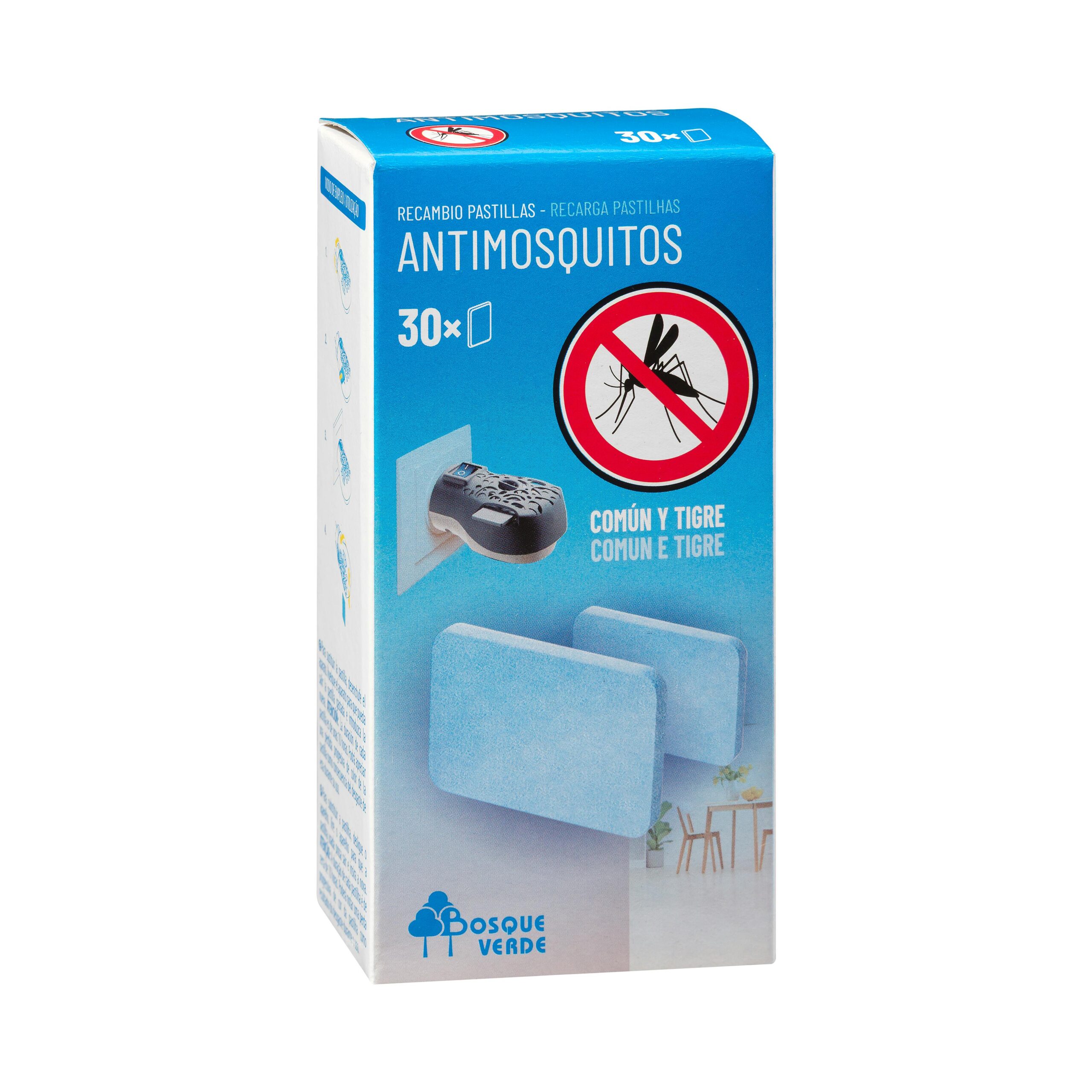 Insecticida antimosquitos eléctrico recambio pastillas