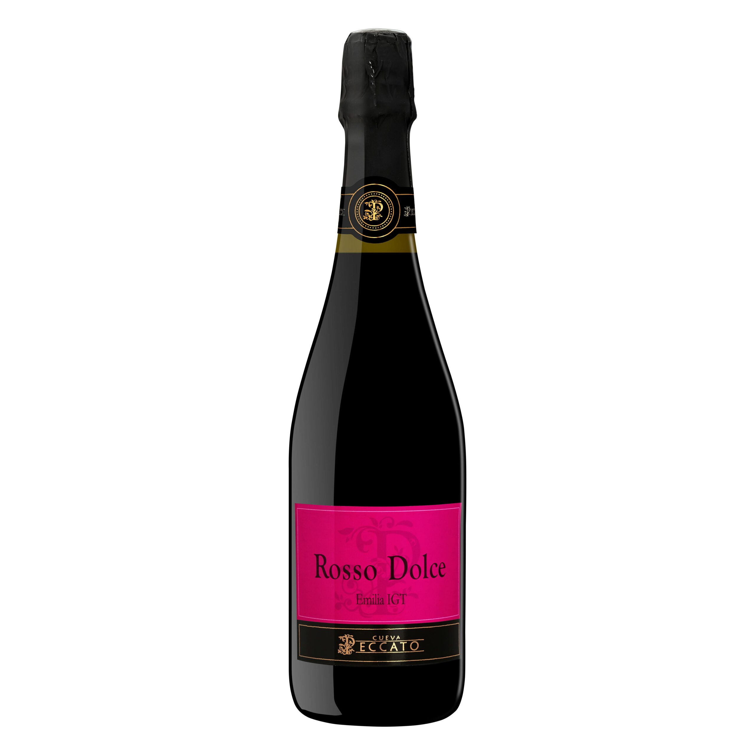 Vino tinto dulce de aguja Rosso Dolce Cueva peccato frizzante