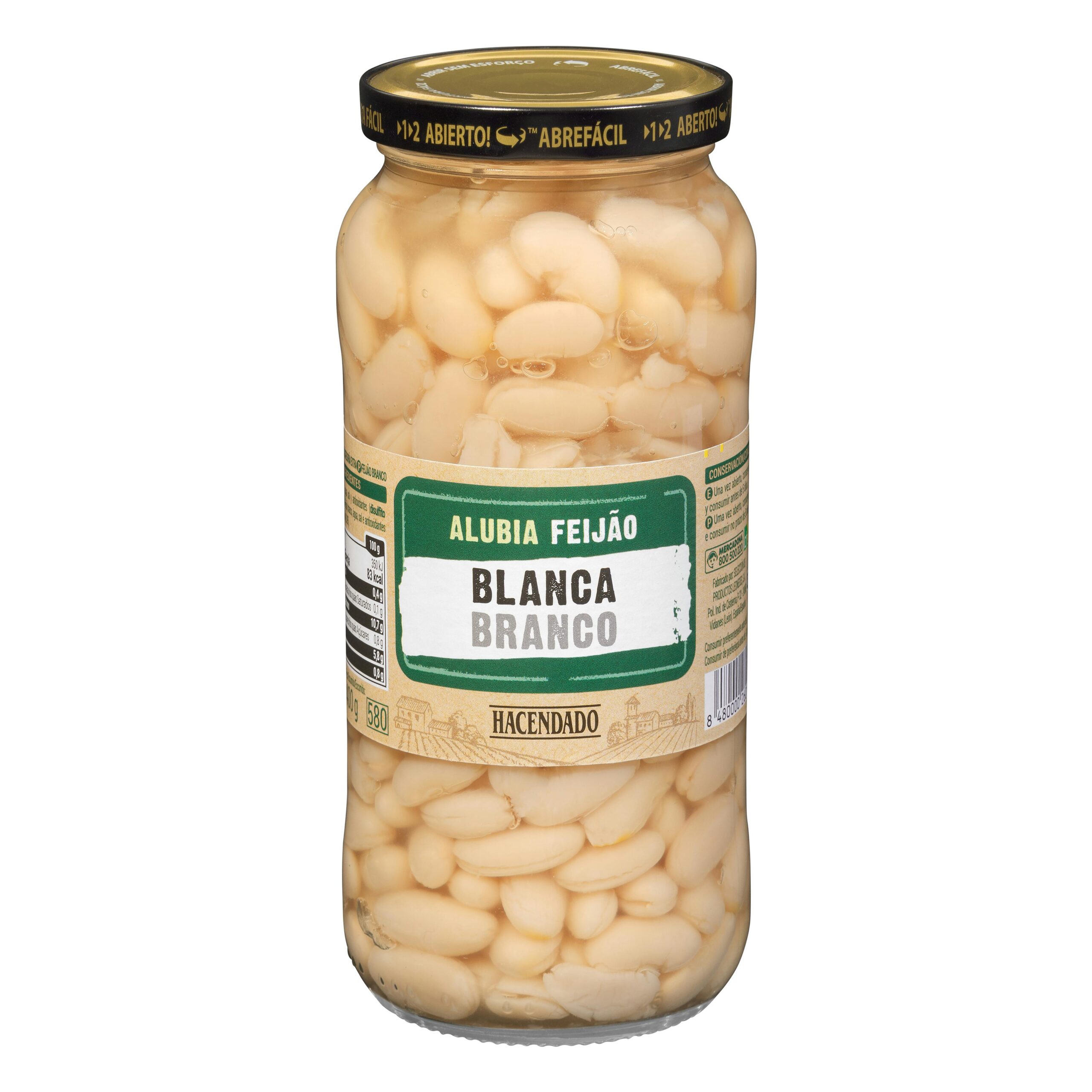 Alubia cocida blanca Hacendado