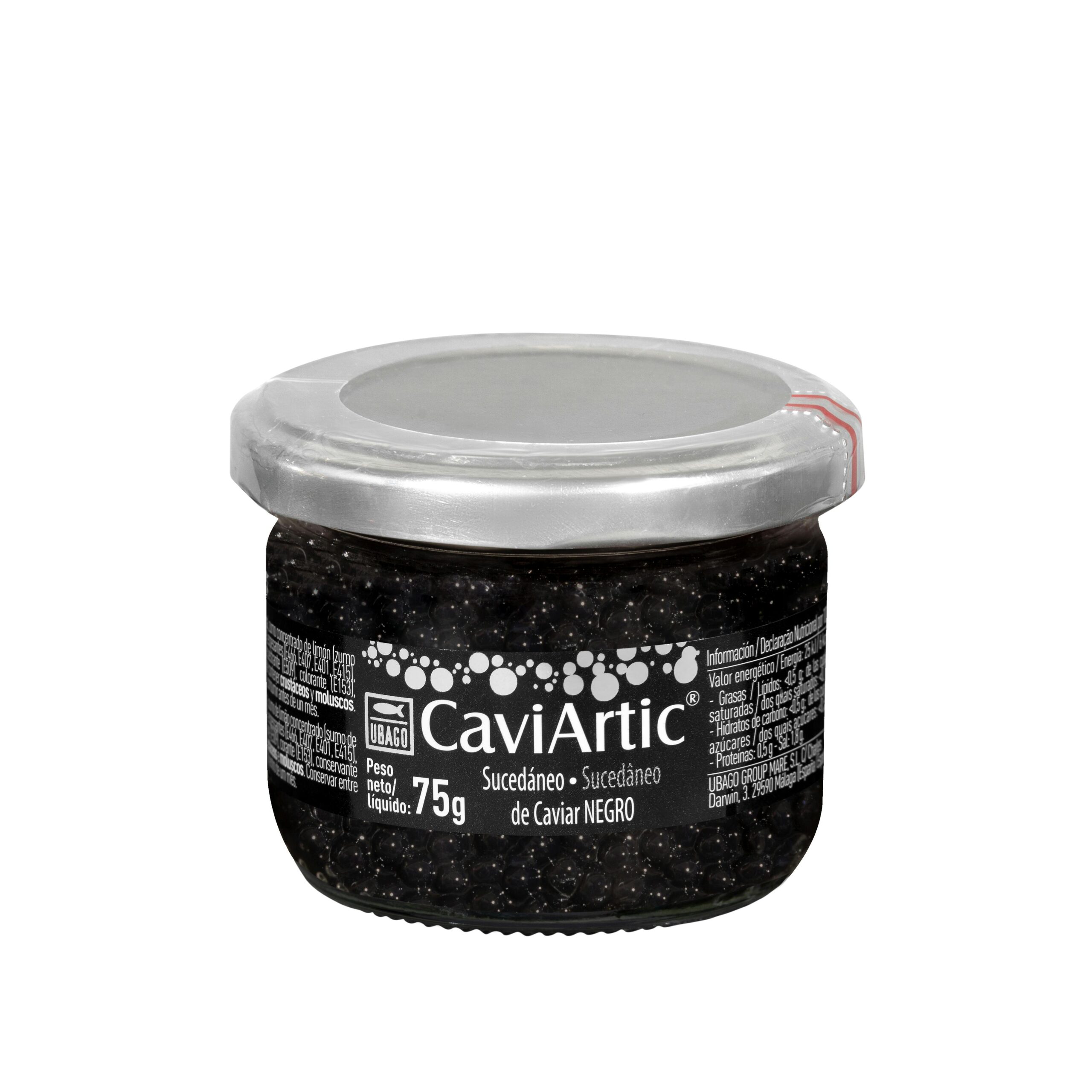 Sucedáneo de caviar negro Ubago Caviartic