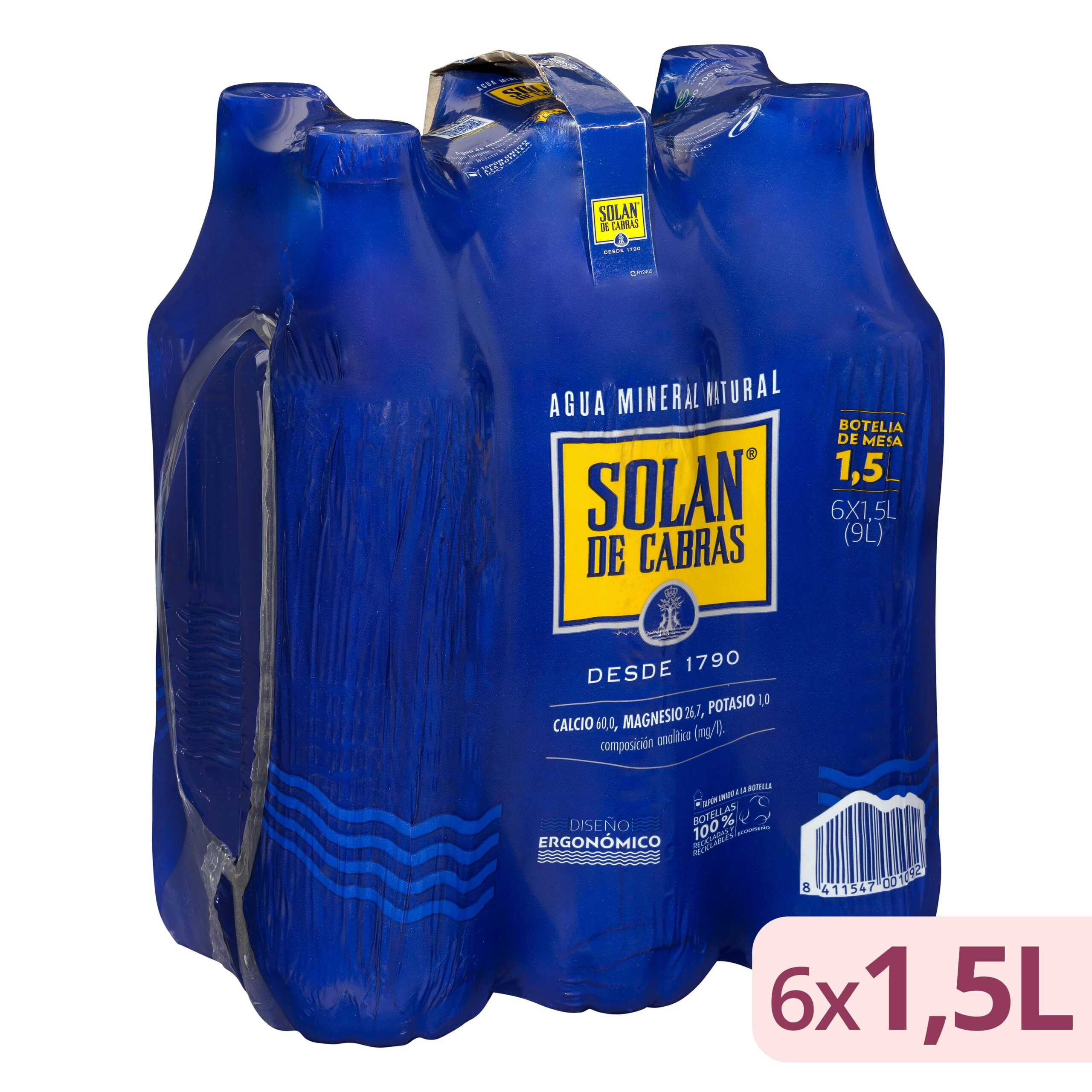Agua mineral grande Solán de Cabras