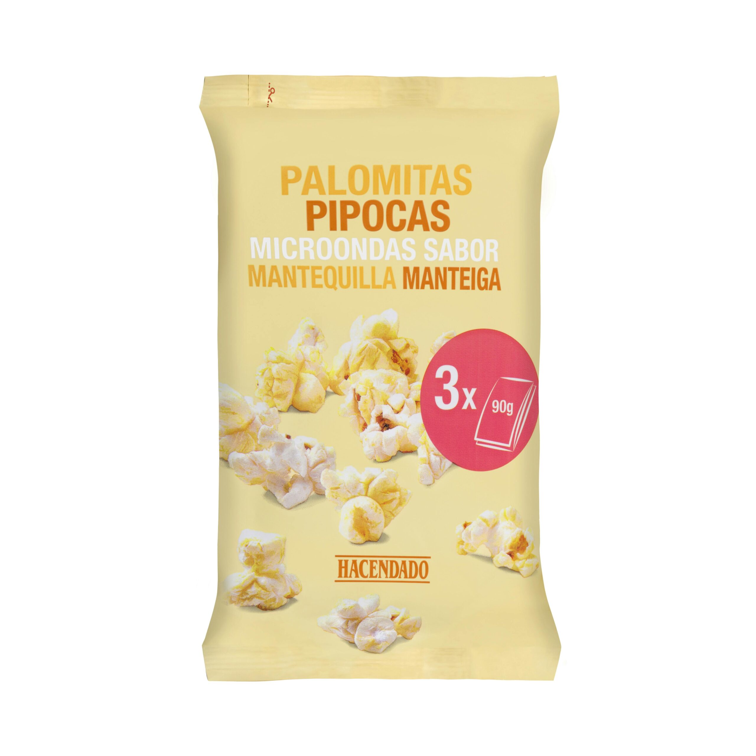 Palomitas de maíz sabor mantequilla para microondas