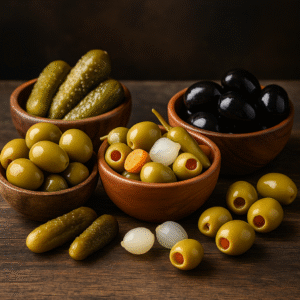 Aceitunas y encurtidos