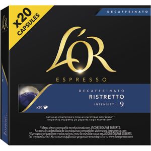 Café Espresso Ristretto Descafeinado Cápsulas 20 U L'OR