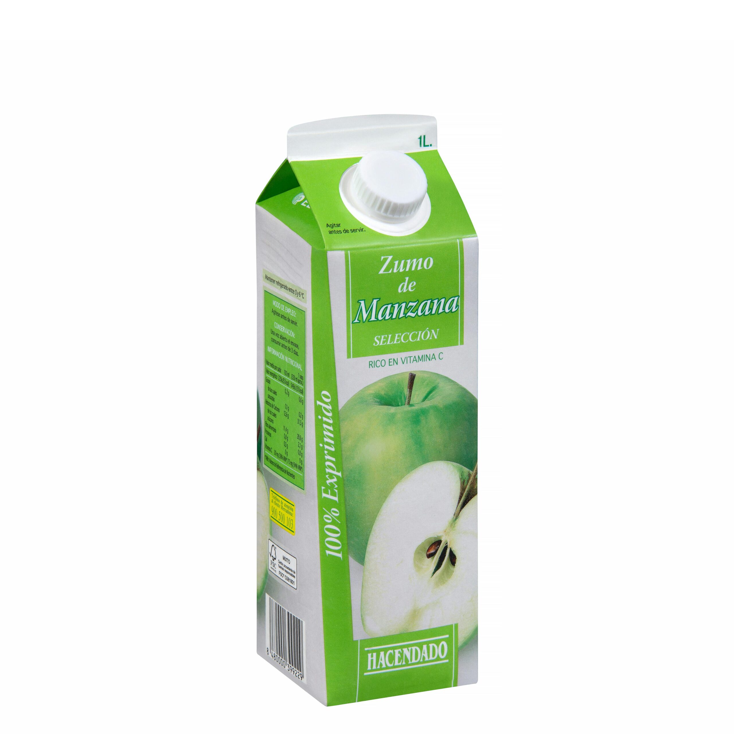 Zumo de manzana selección Hacendado