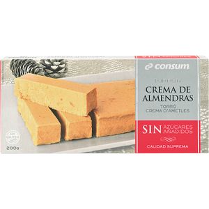 Turrón Crema Almendra sin Azúcar